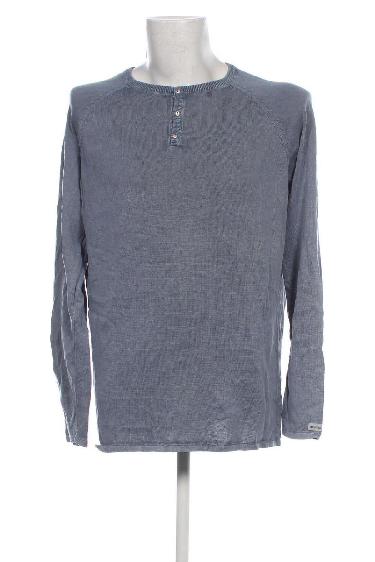 Ανδρικό πουλόβερ KappAhl, Μέγεθος L, Χρώμα Μπλέ, Τιμή 8,41 €