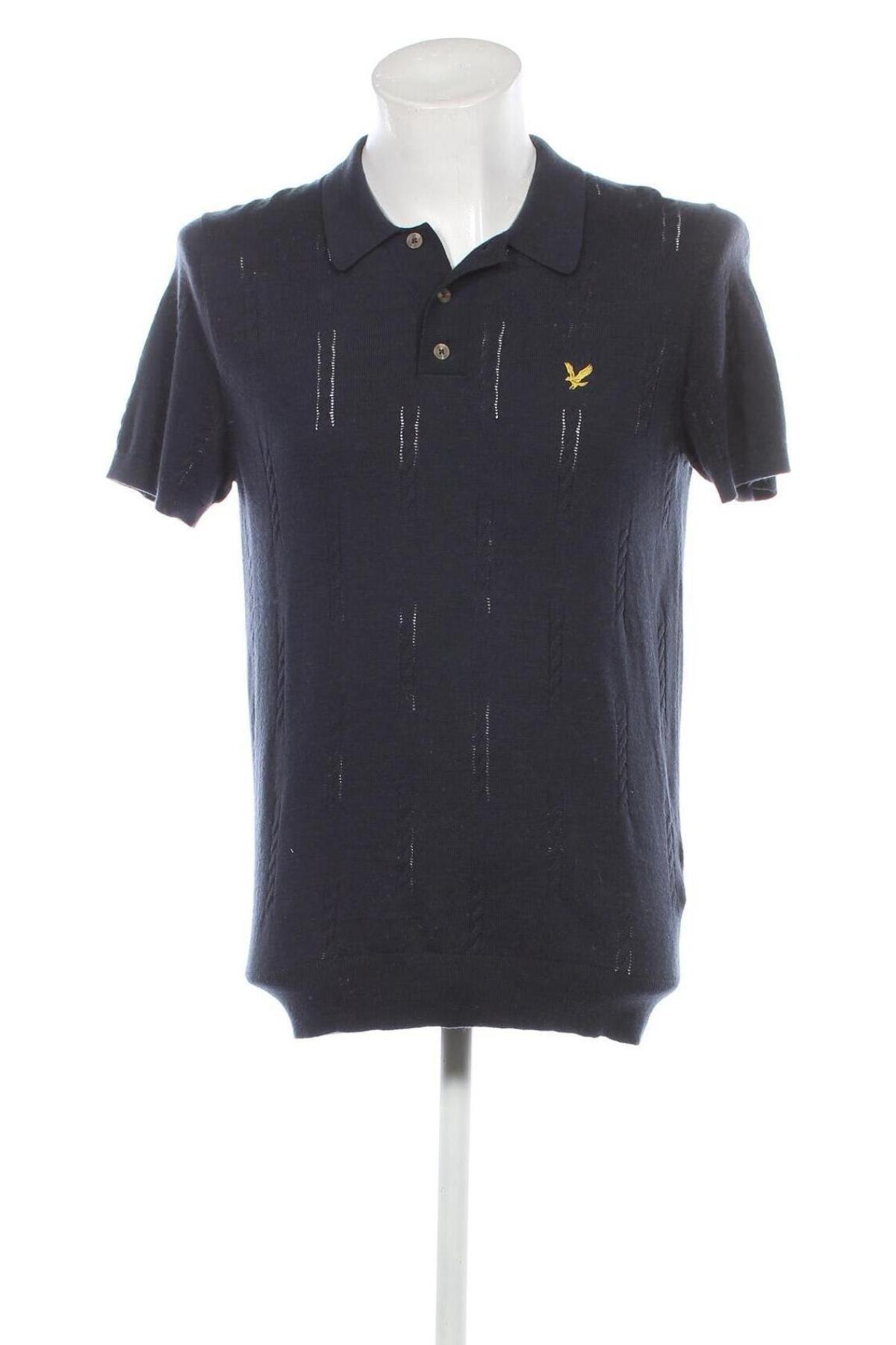 Męski sweter Lyle & Scott, Rozmiar M, Kolor Niebieski, Cena 167,92 zł