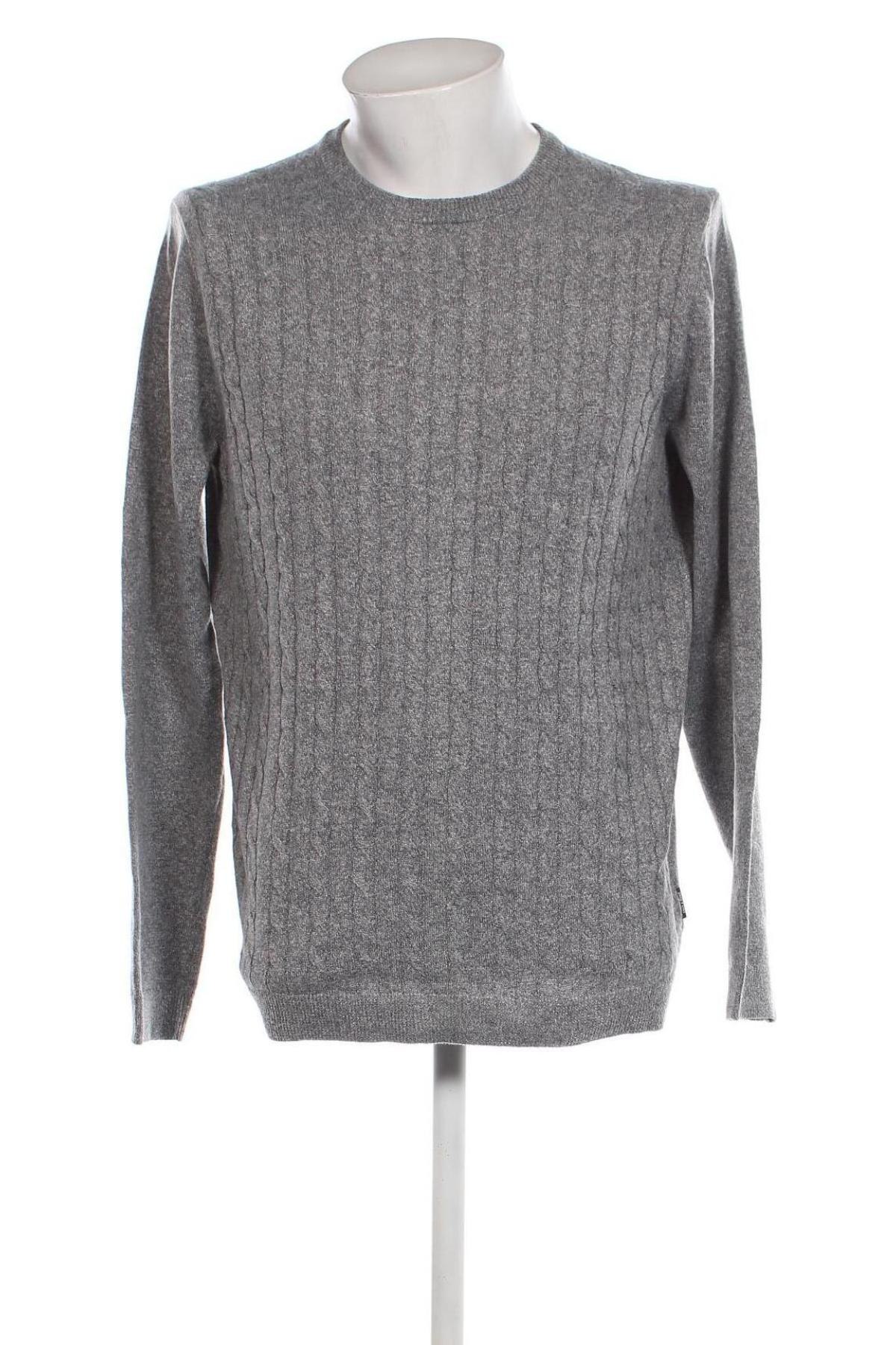 Мъжки пуловер Only & Sons, Размер L, Цвят Сив, Цена 10,73 лв.