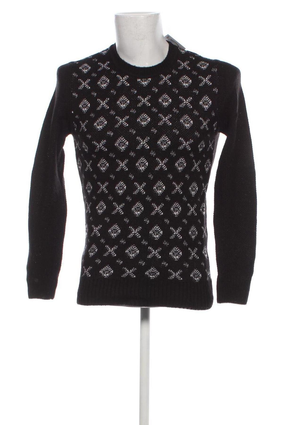 Мъжки пуловер Patrizia Pepe, Размер M, Цвят Черен, Цена 119,19 лв.