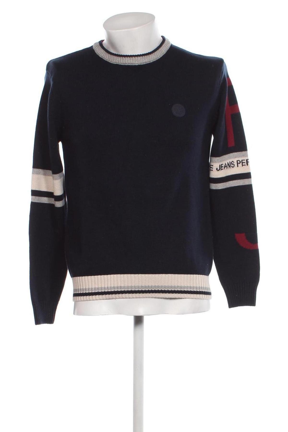 Мъжки пуловер Pepe Jeans, Размер S, Цвят Син, Цена 56,00 лв.