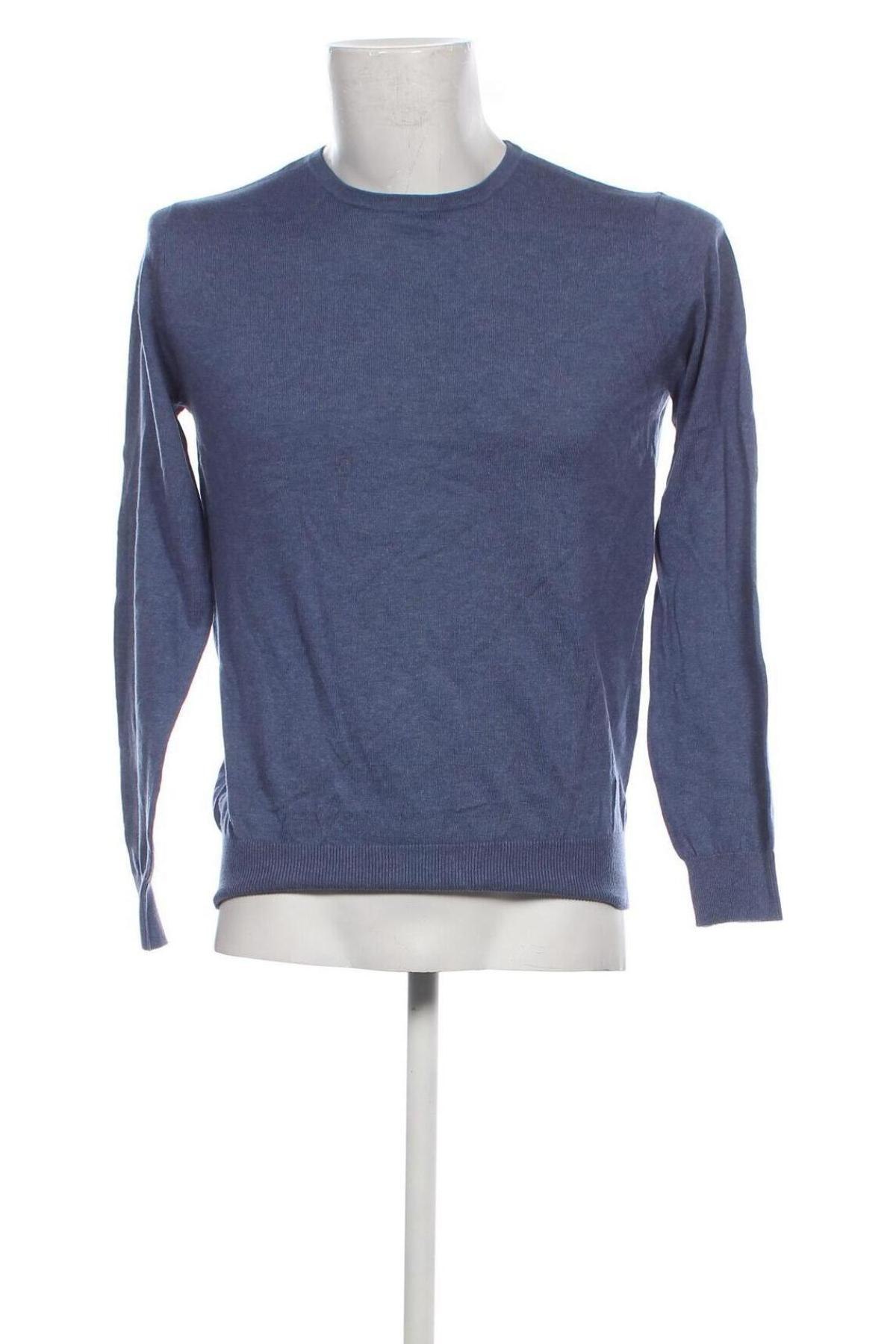 Ανδρικό πουλόβερ Pima Cotton, Μέγεθος S, Χρώμα Μπλέ, Τιμή 7,92 €