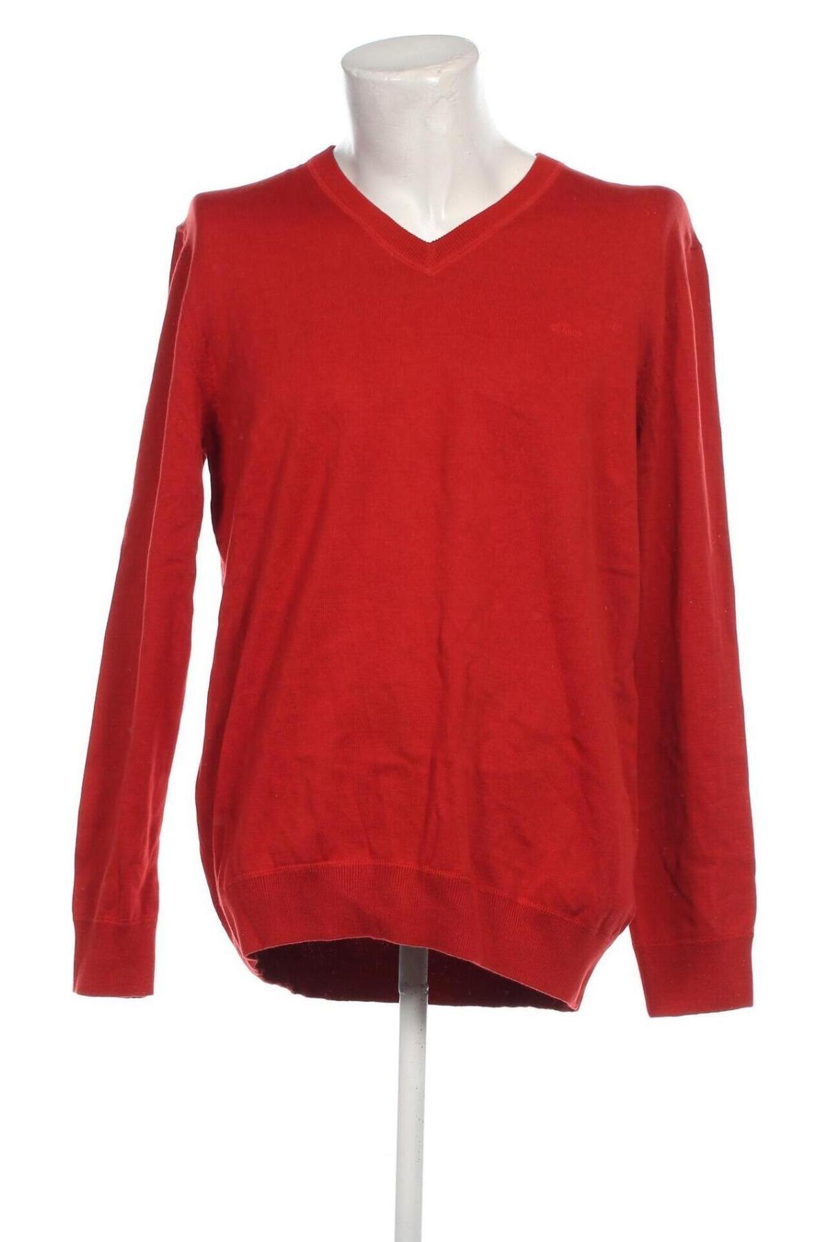 Ανδρικό πουλόβερ S.Oliver, Μέγεθος XL, Χρώμα Κόκκινο, Τιμή 7,78 €