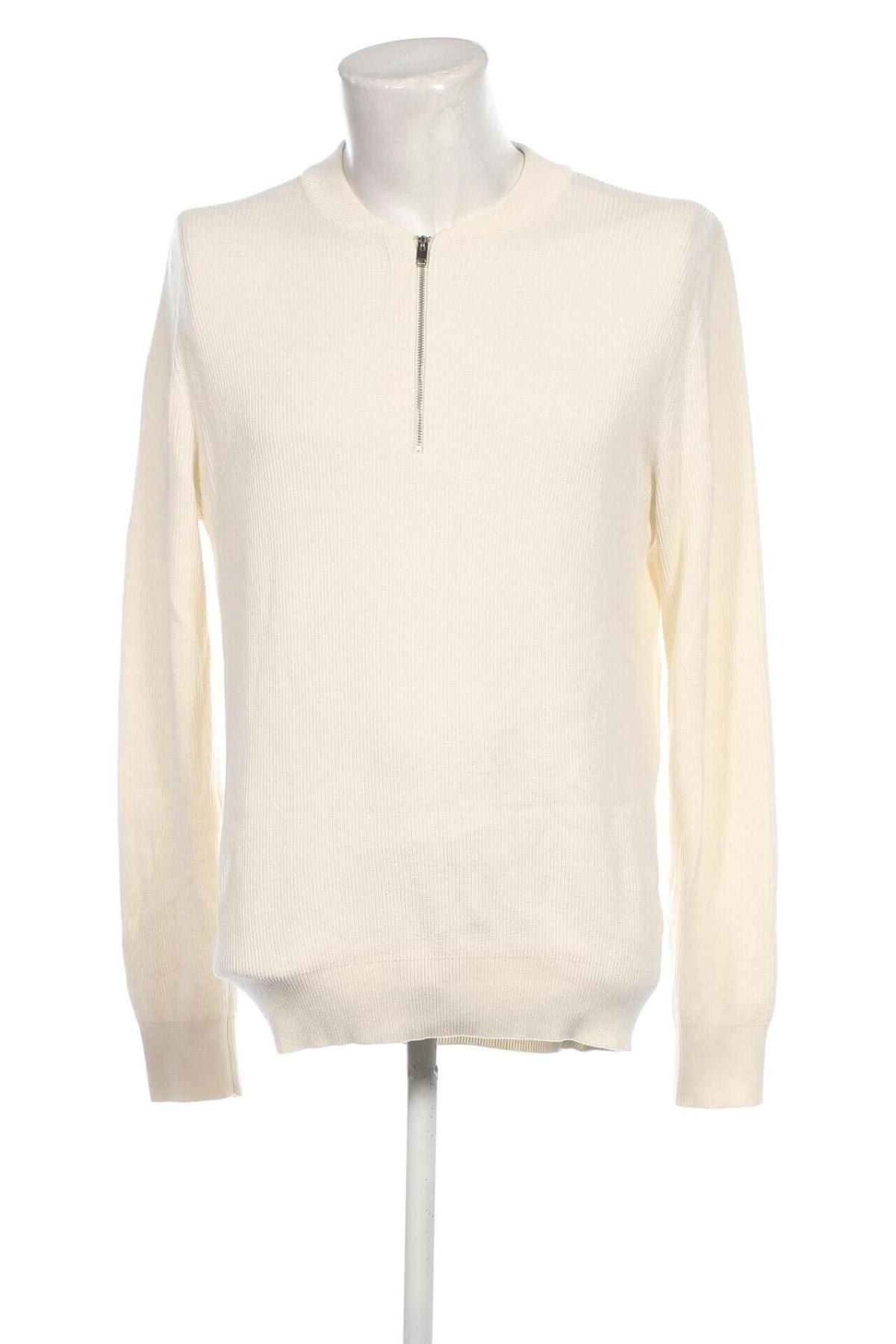 Herrenpullover Selected Homme, Größe L, Farbe Weiß, Preis 10,65 €