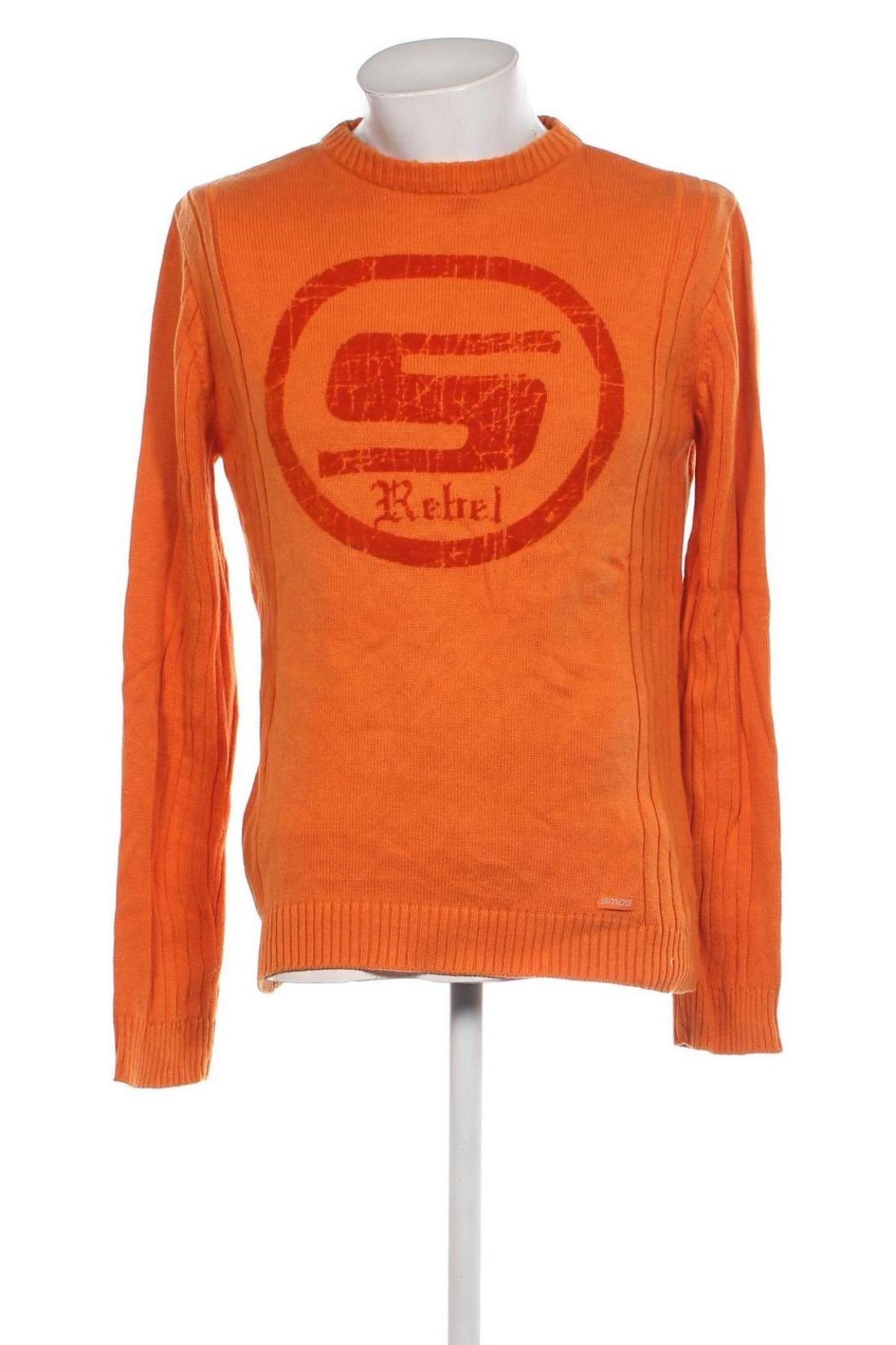 Ανδρικό πουλόβερ Smog, Μέγεθος M, Χρώμα Πορτοκαλί, Τιμή 7,18 €