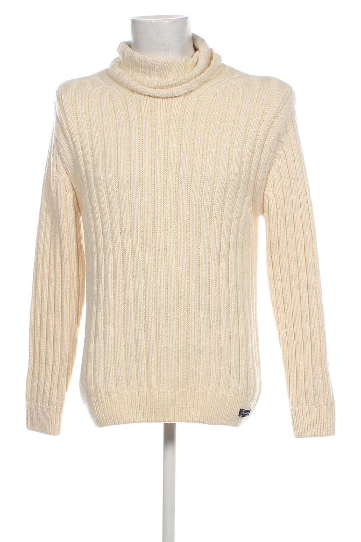 Ανδρικό πουλόβερ Superdry, Μέγεθος M, Χρώμα Εκρού, Τιμή 21,86 €