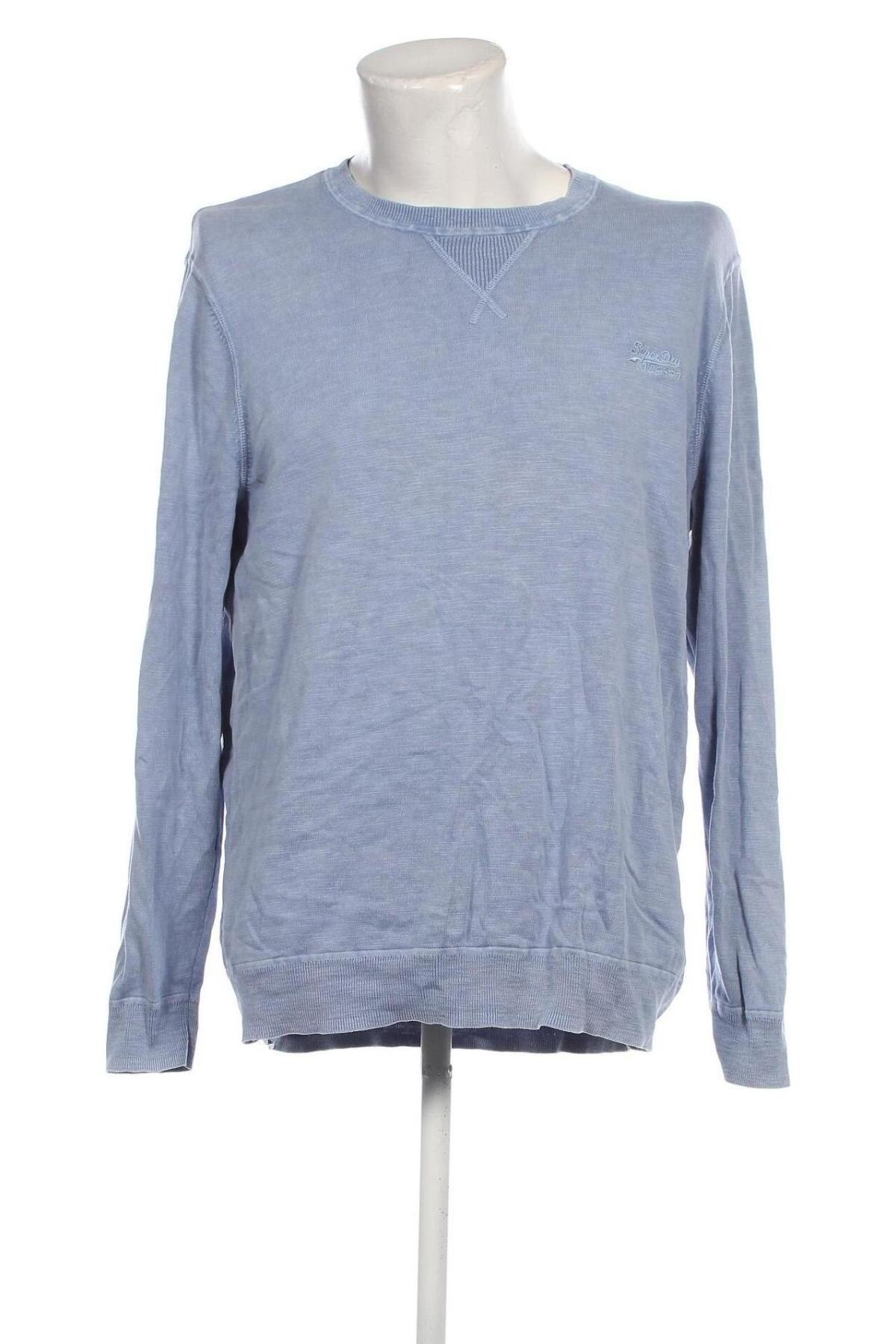Ανδρικό πουλόβερ Superdry, Μέγεθος 3XL, Χρώμα Μπλέ, Τιμή 17,44 €