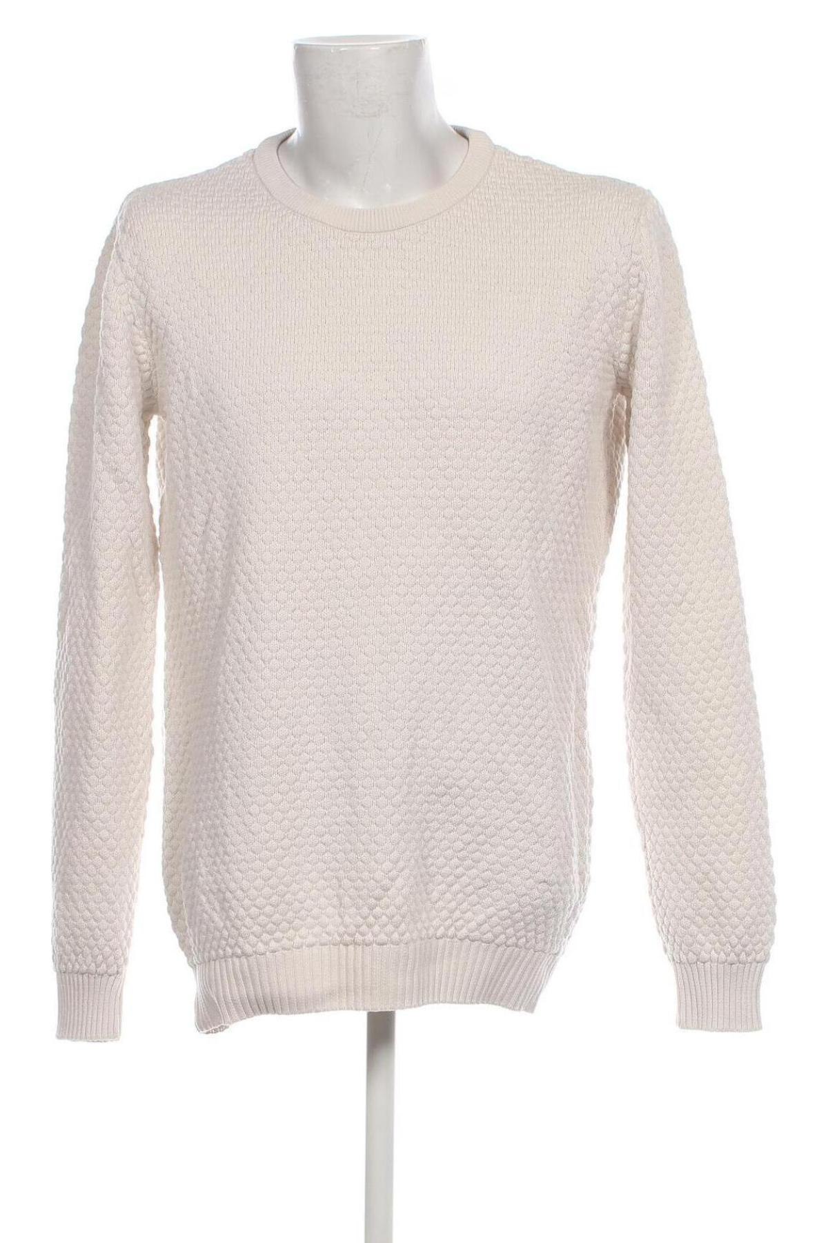 Herrenpullover Tailored Originals, Größe L, Farbe Weiß, Preis 5,68 €