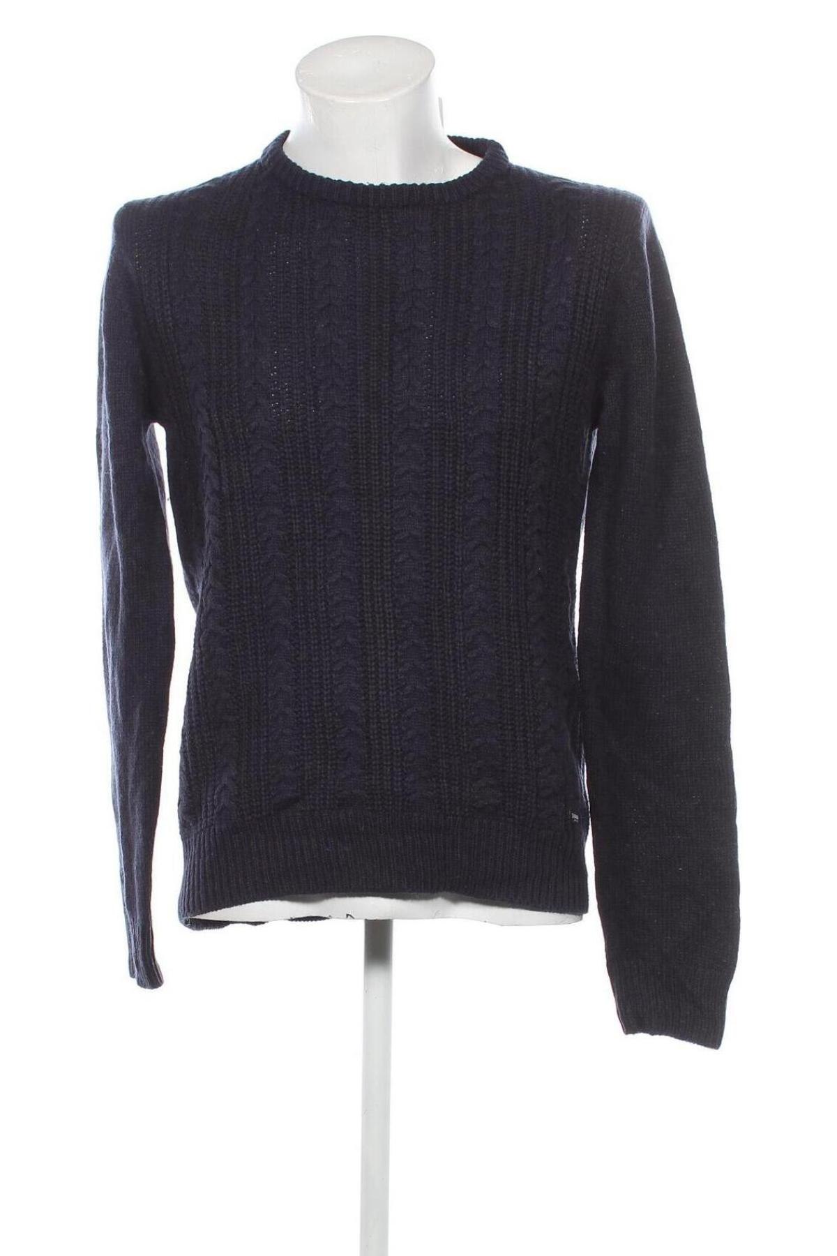 Мъжки пуловер Threadbare, Размер M, Цвят Син, Цена 5,80 лв.