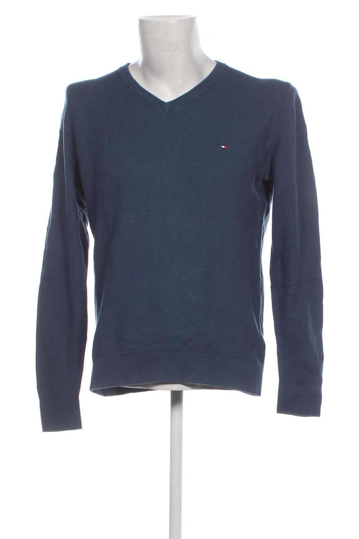 Мъжки пуловер Tommy Hilfiger, Размер XL, Цвят Син, Цена 96,00 лв.