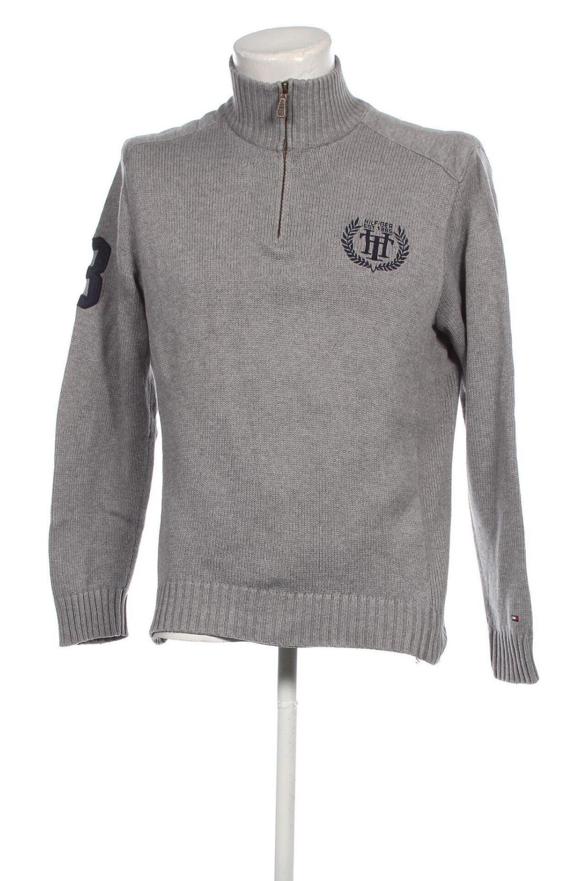 Мъжки пуловер Tommy Hilfiger, Размер M, Цвят Сив, Цена 43,20 лв.