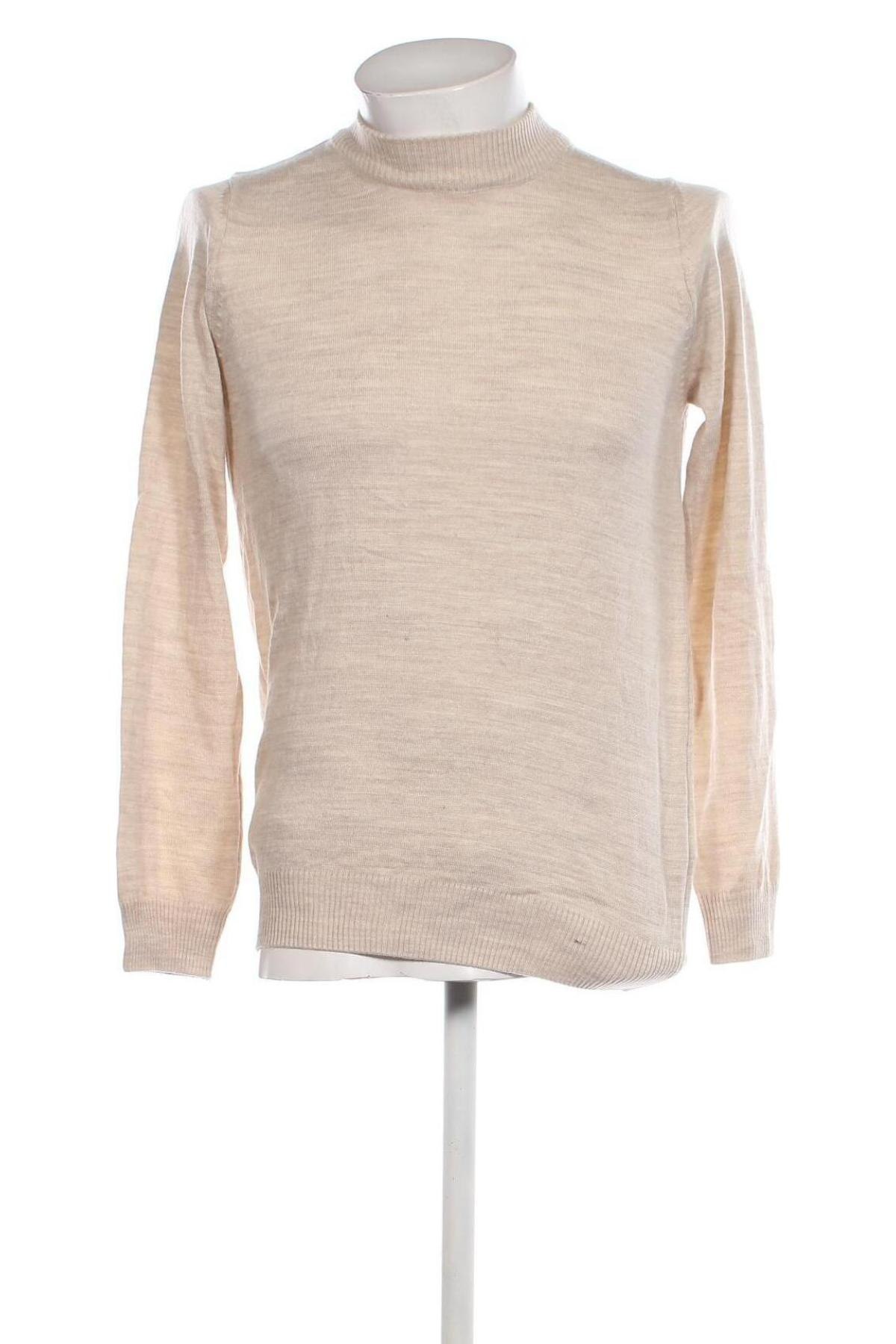 Ανδρικό πουλόβερ Trendyol, Μέγεθος S, Χρώμα  Μπέζ, Τιμή 8,41 €