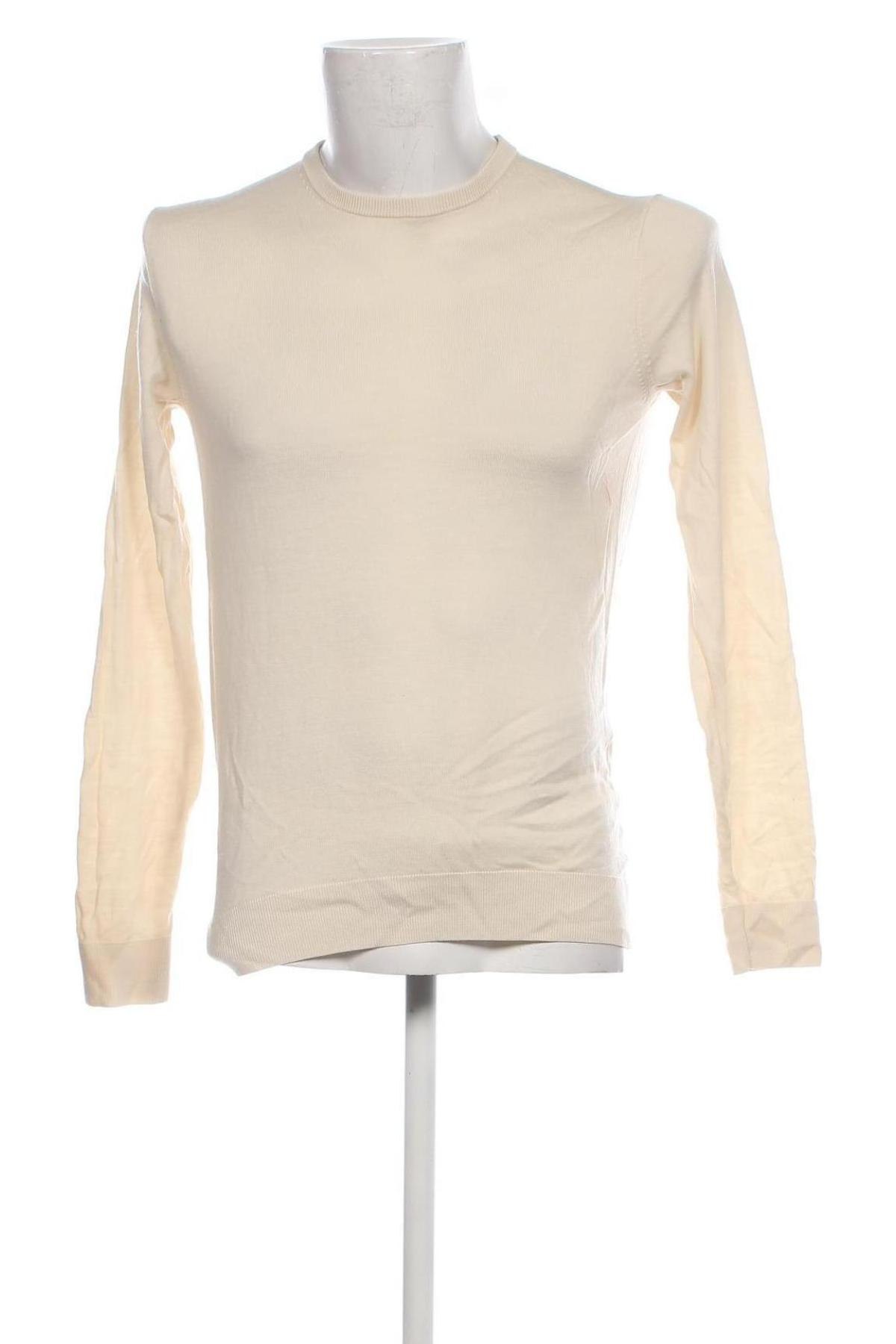 Ανδρικό πουλόβερ Uniqlo, Μέγεθος M, Χρώμα Εκρού, Τιμή 21,03 €