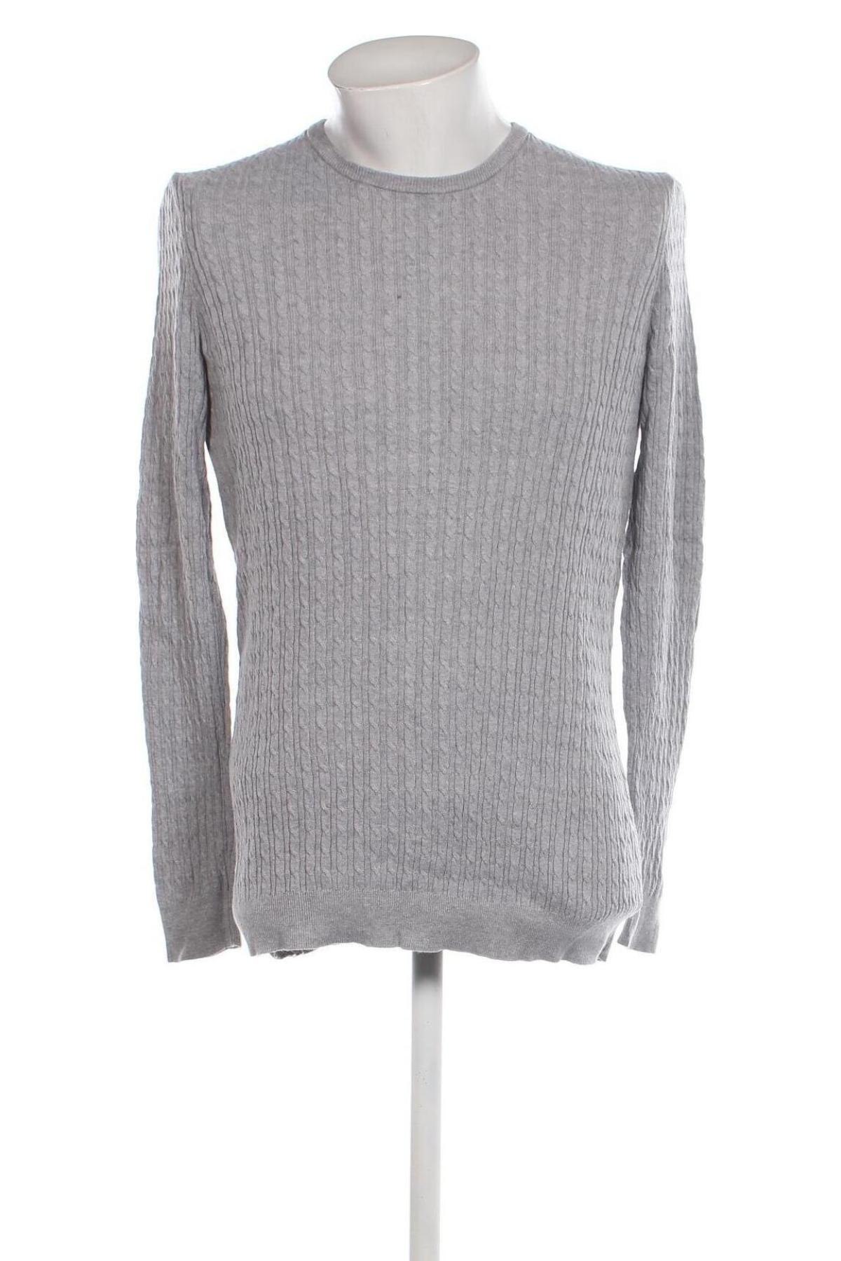 Мъжки пуловер Zara, Размер L, Цвят Сив, Цена 11,84 лв.