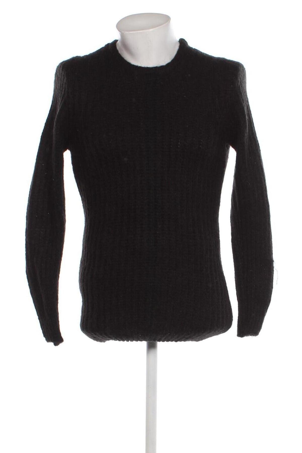 Мъжки пуловер Zara Man, Размер M, Цвят Черен, Цена 28,80 лв.