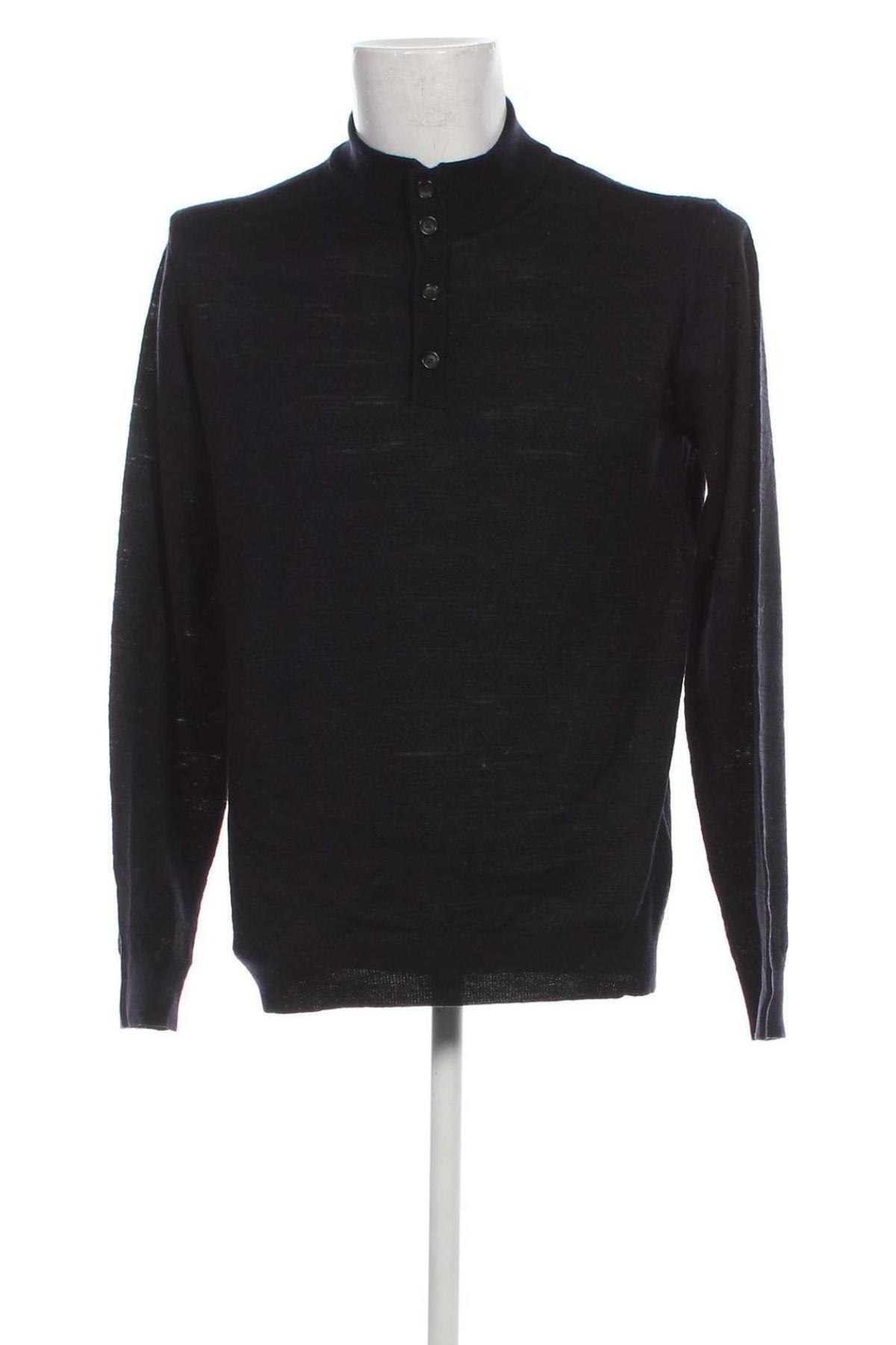 Мъжки пуловер Zegna, Размер L, Цвят Син, Цена 89,05 лв.