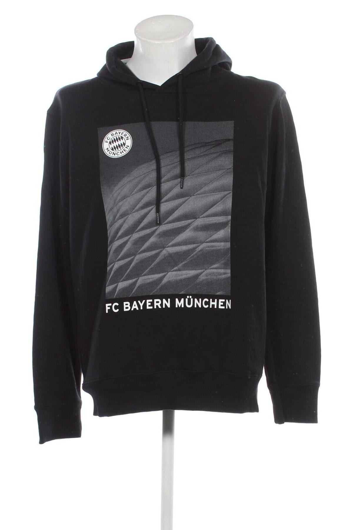 Ανδρικό φούτερ Bayern Munchen, Μέγεθος XL, Χρώμα Μαύρο, Τιμή 25,36 €