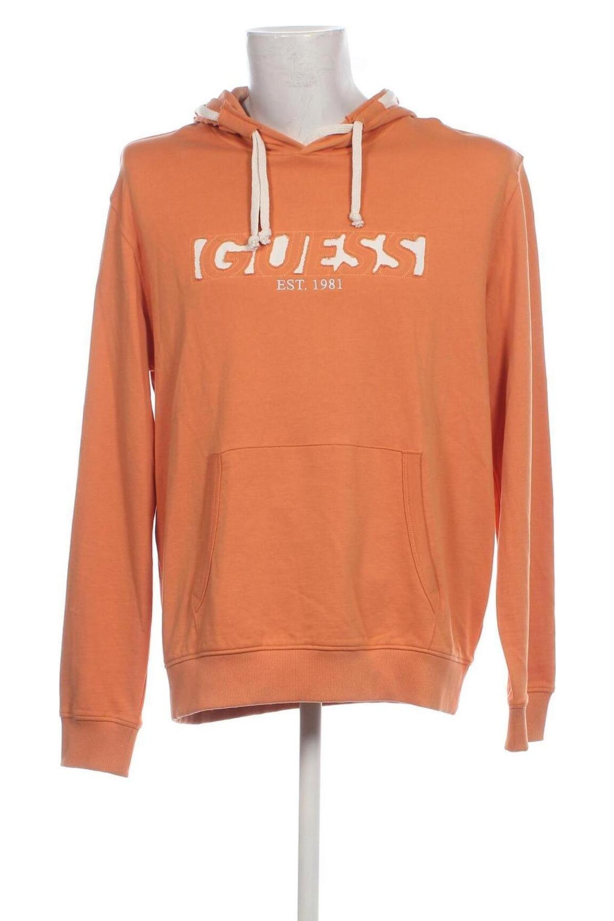 Herren Sweatshirt Guess, Größe L, Farbe Orange, Preis € 60,31