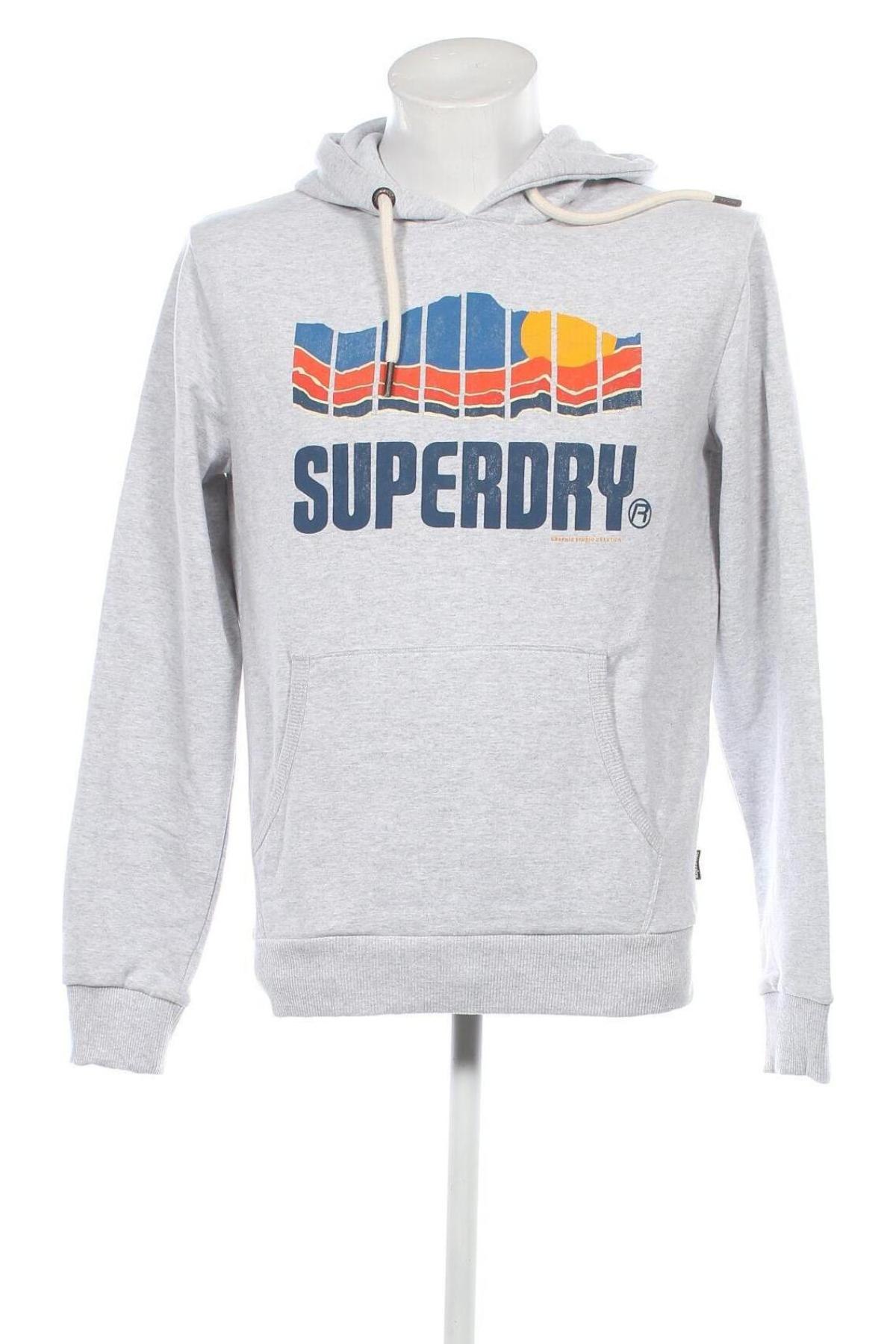 Herren Sweatshirt Superdry, Größe M, Farbe Grau, Preis € 46,44