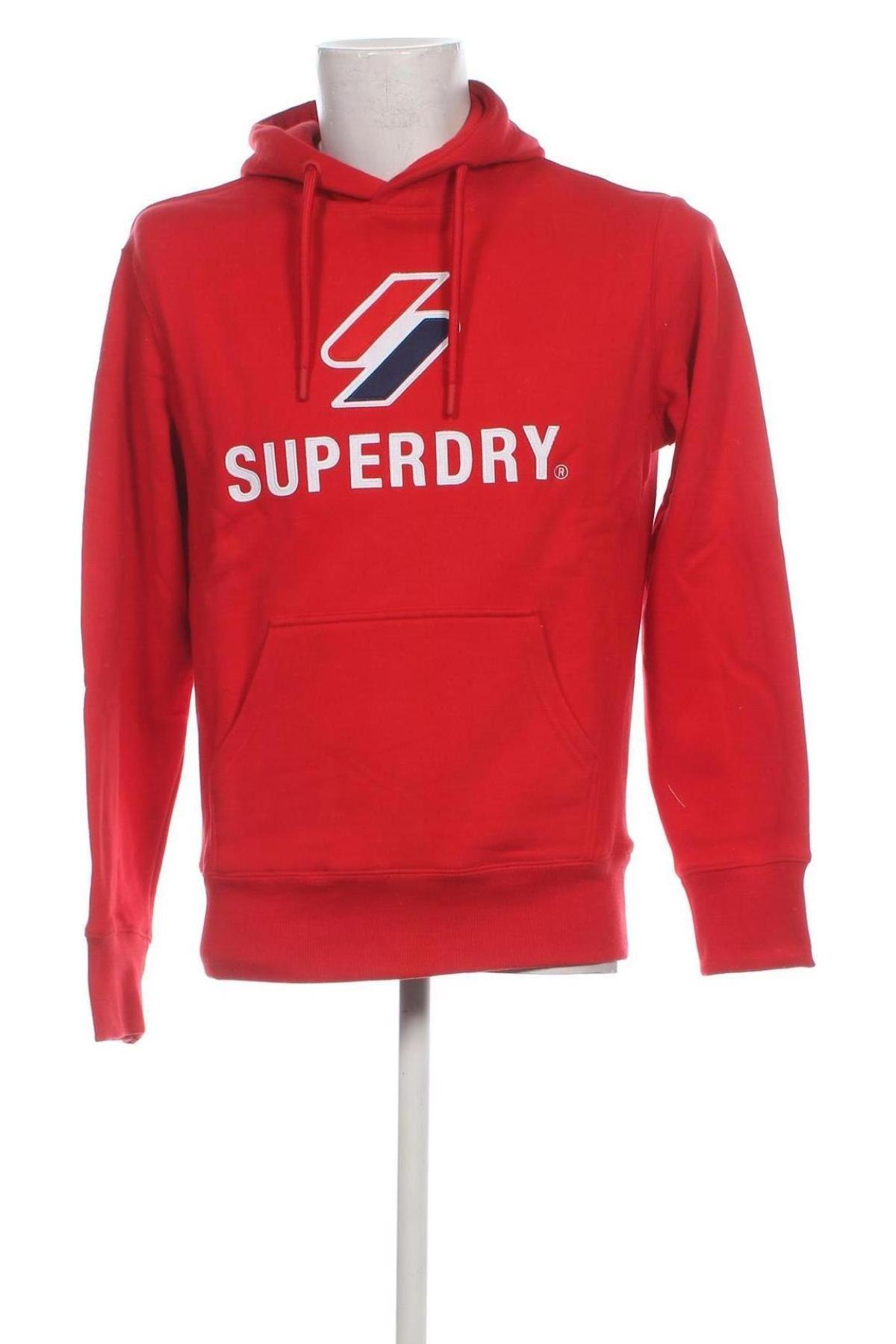 Ανδρικό φούτερ Superdry, Μέγεθος S, Χρώμα Κόκκινο, Τιμή 27,32 €