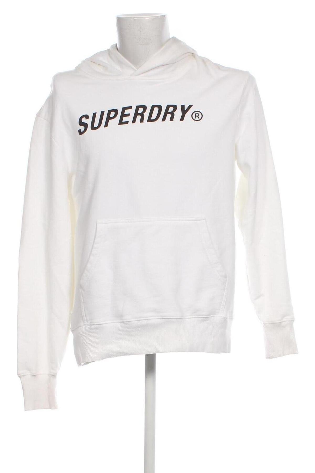 Hanorac de bărbați Superdry, Mărime M, Culoare Alb, Preț 348,68 Lei