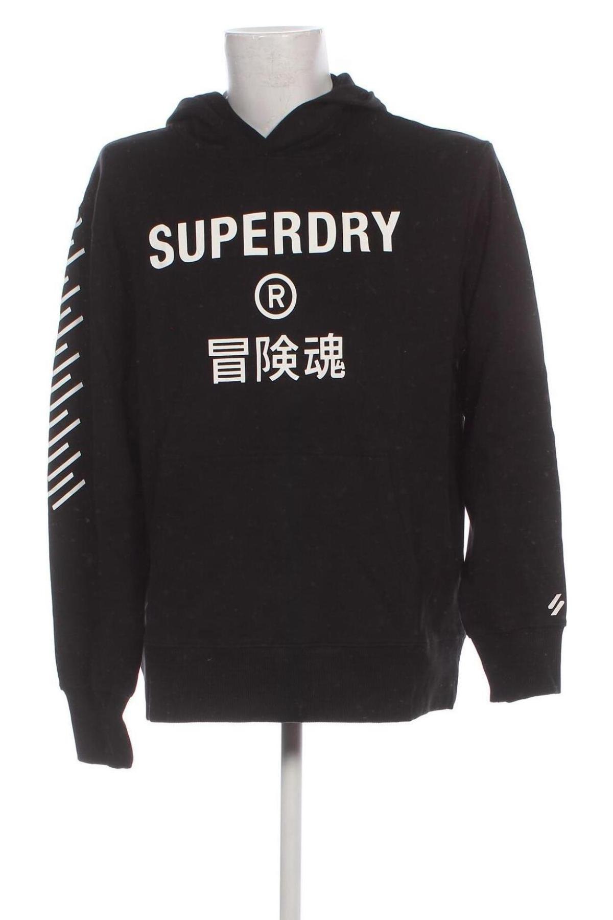 Hanorac de bărbați Superdry, Mărime XXL, Culoare Negru, Preț 156,91 Lei