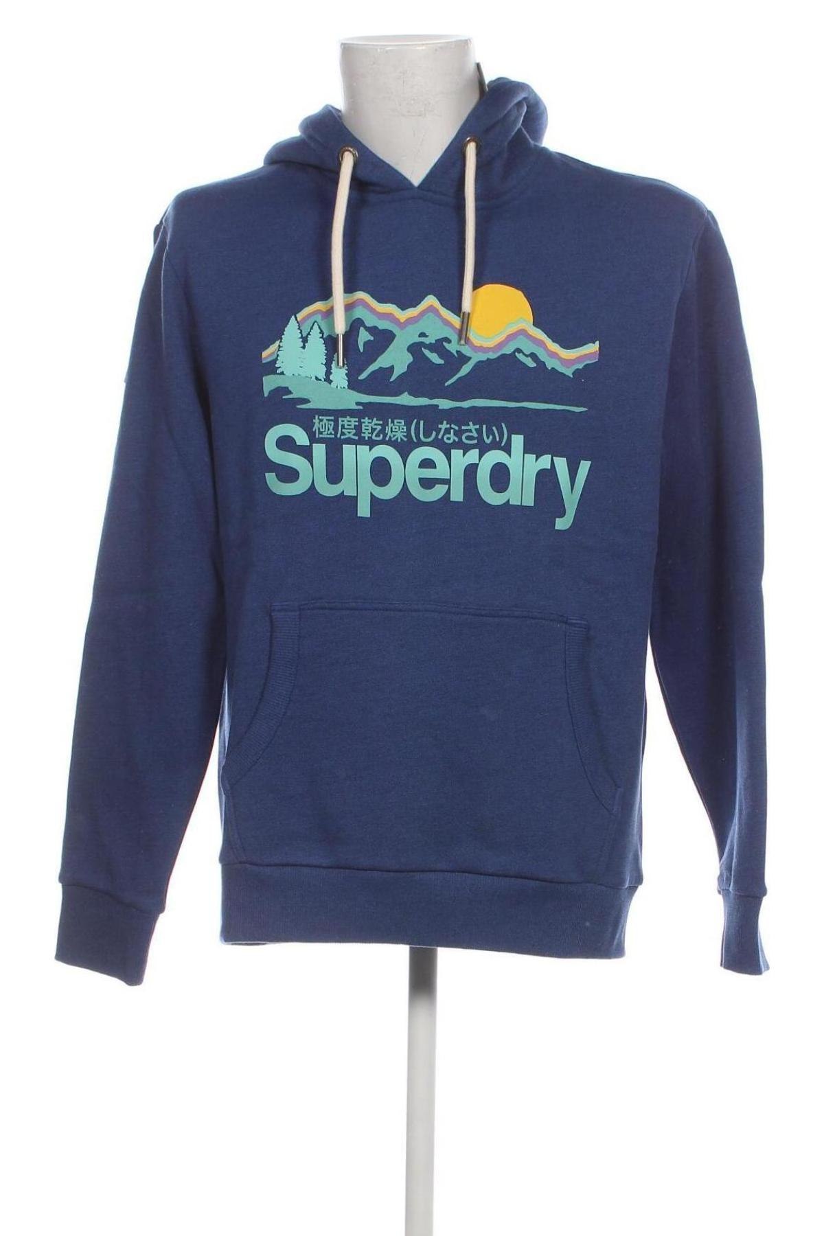 Herren Sweatshirt Superdry, Größe XL, Farbe Blau, Preis 46,44 €