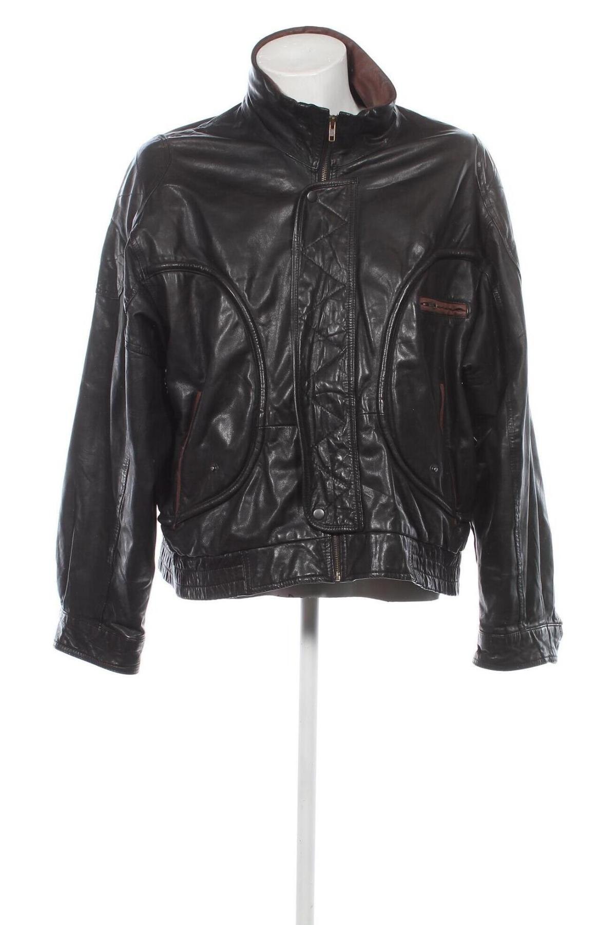 Pánska kožená bunda , Veľkosť XXL, Farba Čierna, Cena  54,73 €