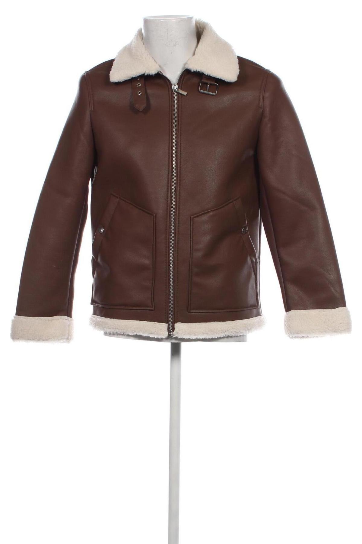 Pánska kožená bunda  Burton of London, Veľkosť M, Farba Hnedá, Cena  53,09 €