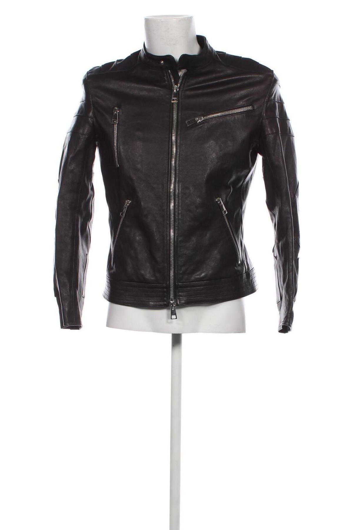 Pánska kožená bunda  Dondup, Veľkosť M, Farba Čierna, Cena  267,92 €