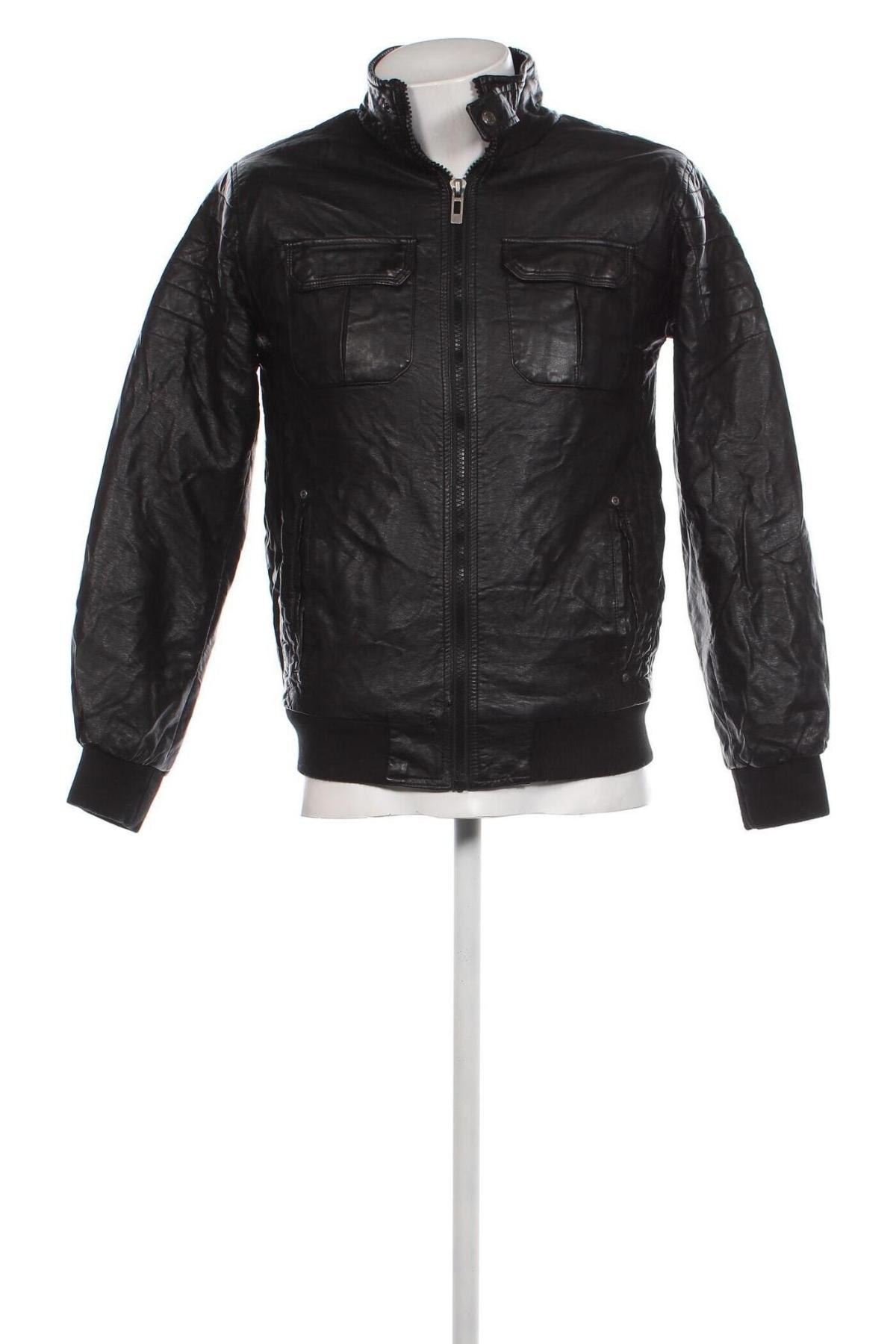 Ανδρικό δερμάτινο μπουφάν Jean Paul, Μέγεθος S, Χρώμα Μαύρο, Τιμή 17,28 €
