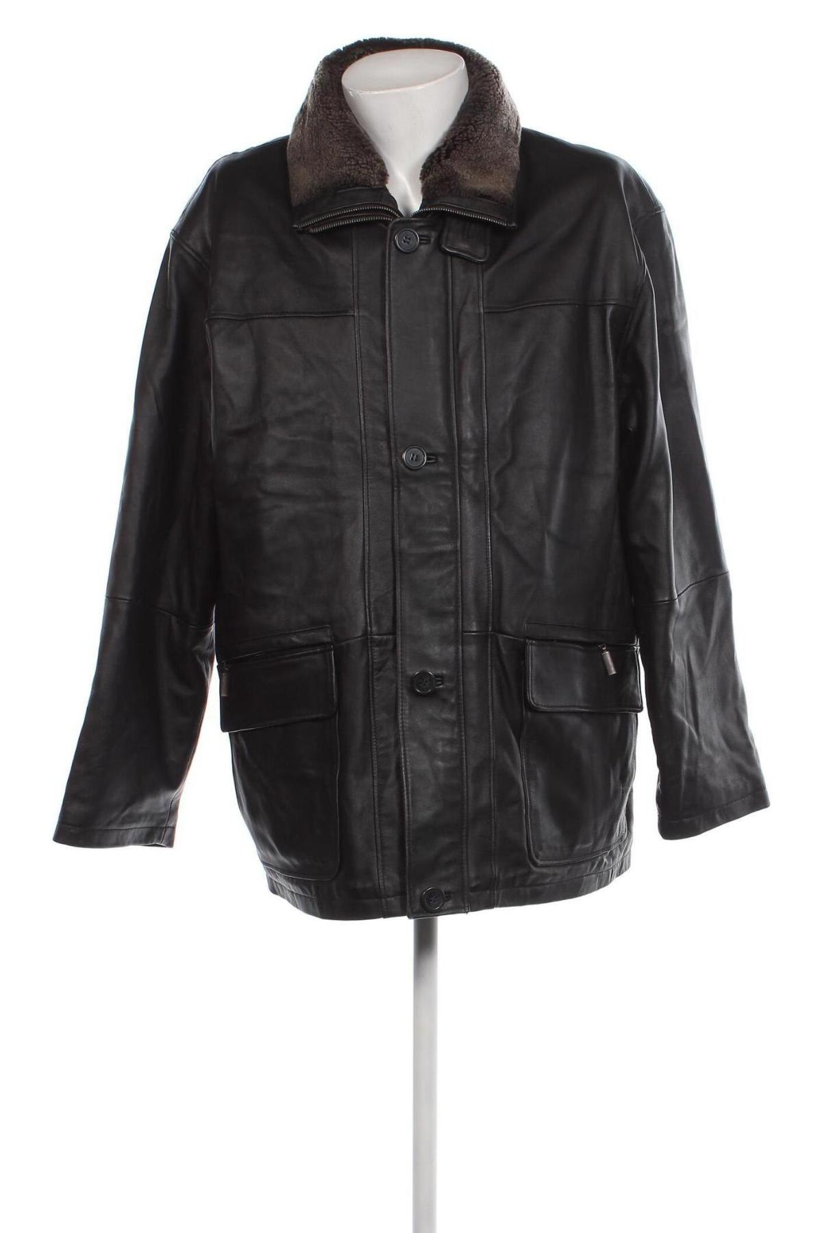 Ανδρικό δερμάτινο μπουφάν TCM, Μέγεθος XL, Χρώμα Μαύρο, Τιμή 39,71 €