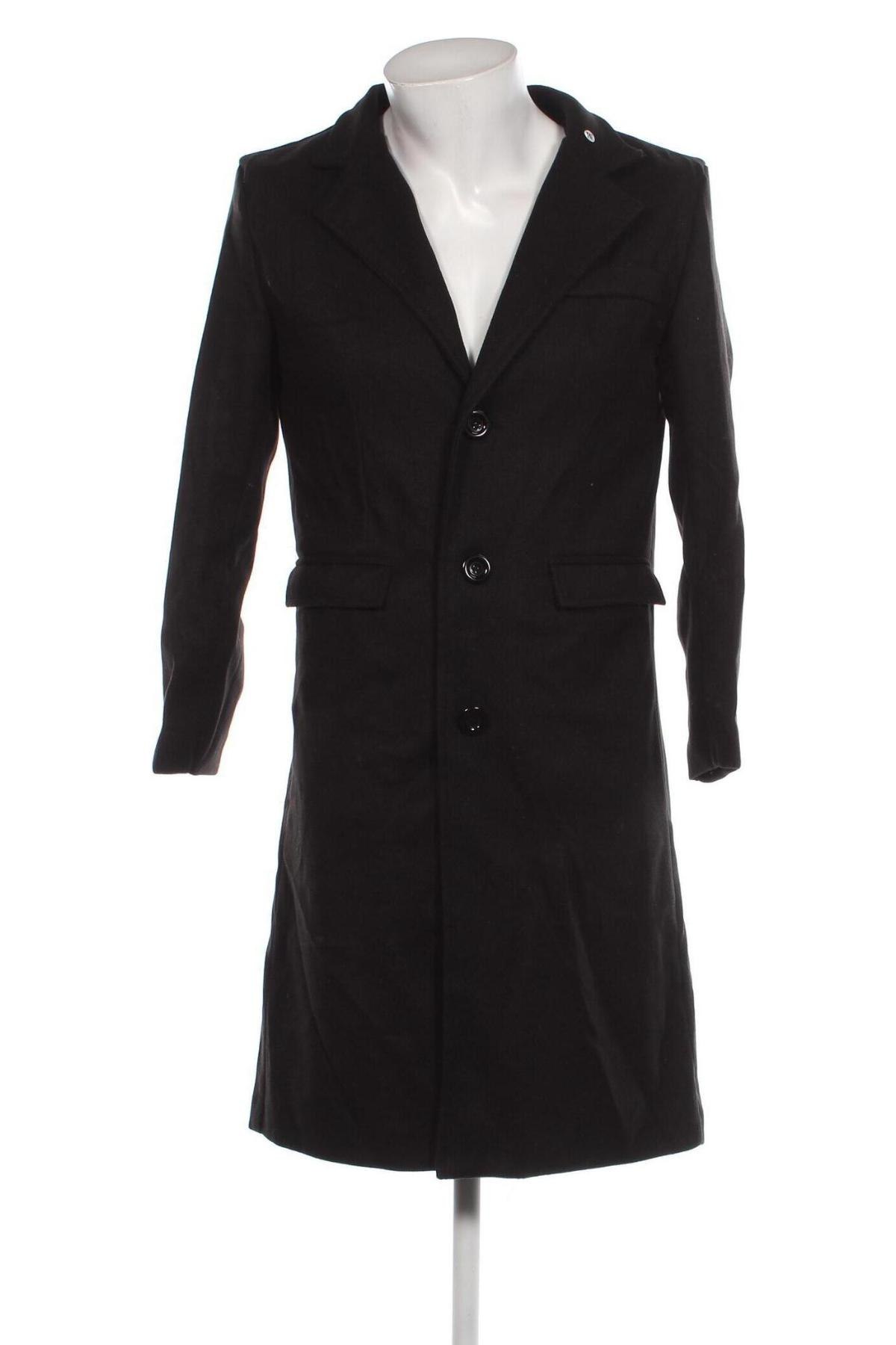 Мъжко палто, Размер S, Цвят Черен, Цена 64,00 лв.