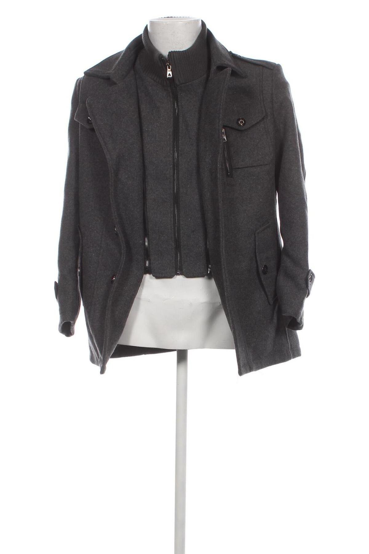 Pánsky kabát , Veľkosť L, Farba Sivá, Cena  22,45 €