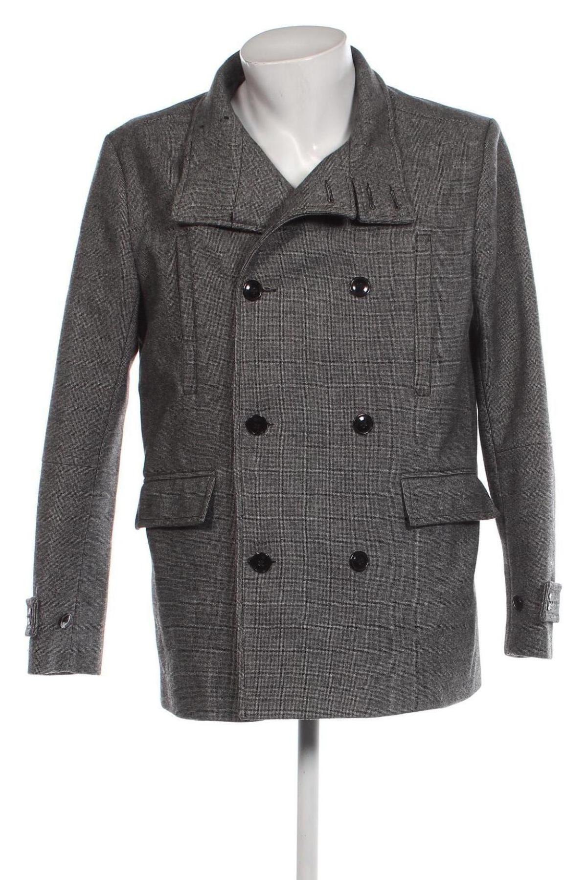 Palton de bărbați H&M, Mărime L, Culoare Gri, Preț 130,23 Lei