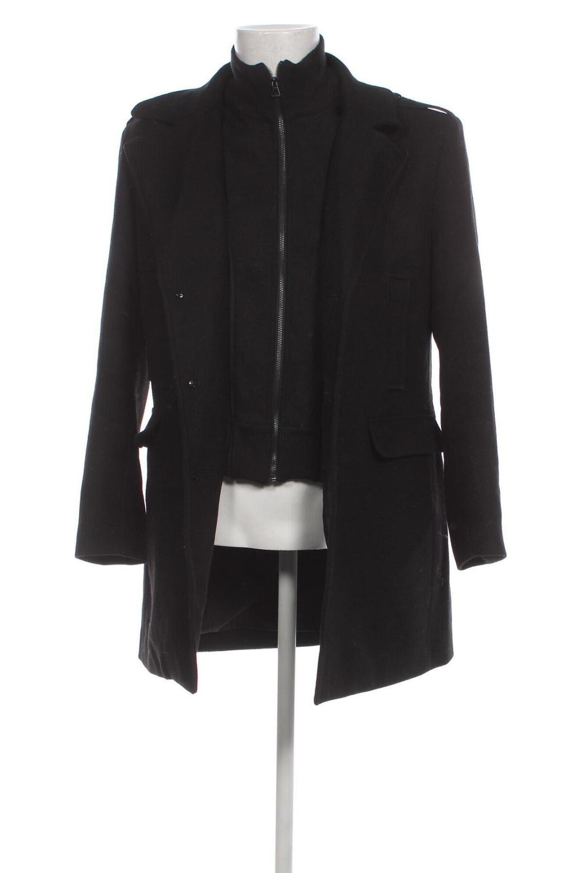 Мъжко палто Selected Homme, Размер M, Цвят Черен, Цена 55,35 лв.