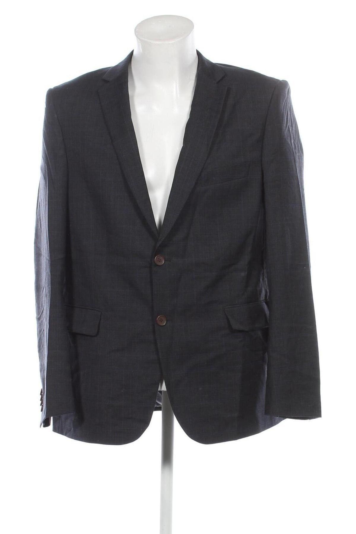 Ανδρικό σακάκι Dressmann, Μέγεθος XL, Χρώμα Μπλέ, Τιμή 7,42 €