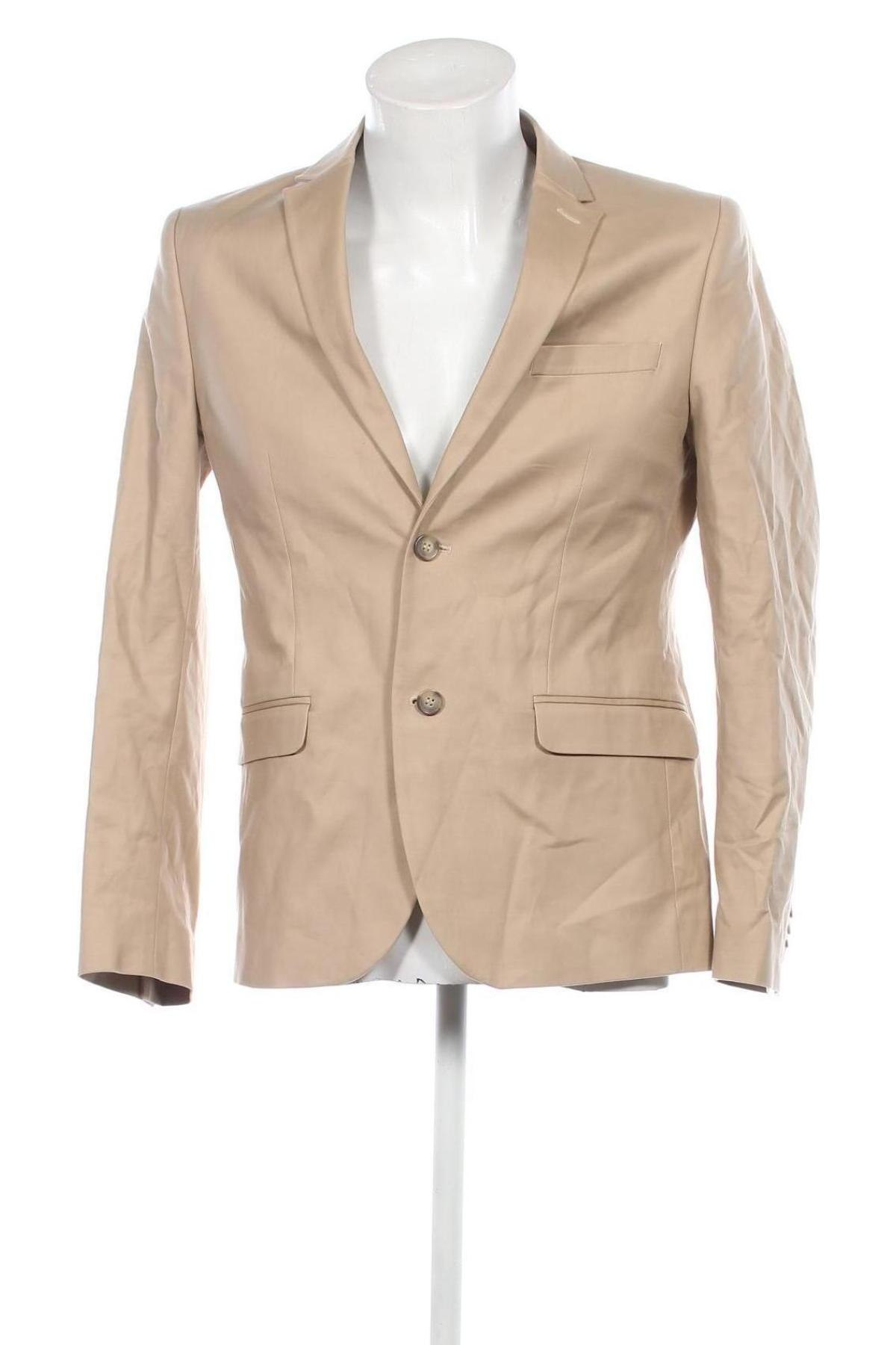 Herren Sakko H&M, Größe L, Farbe Beige, Preis 14,95 €