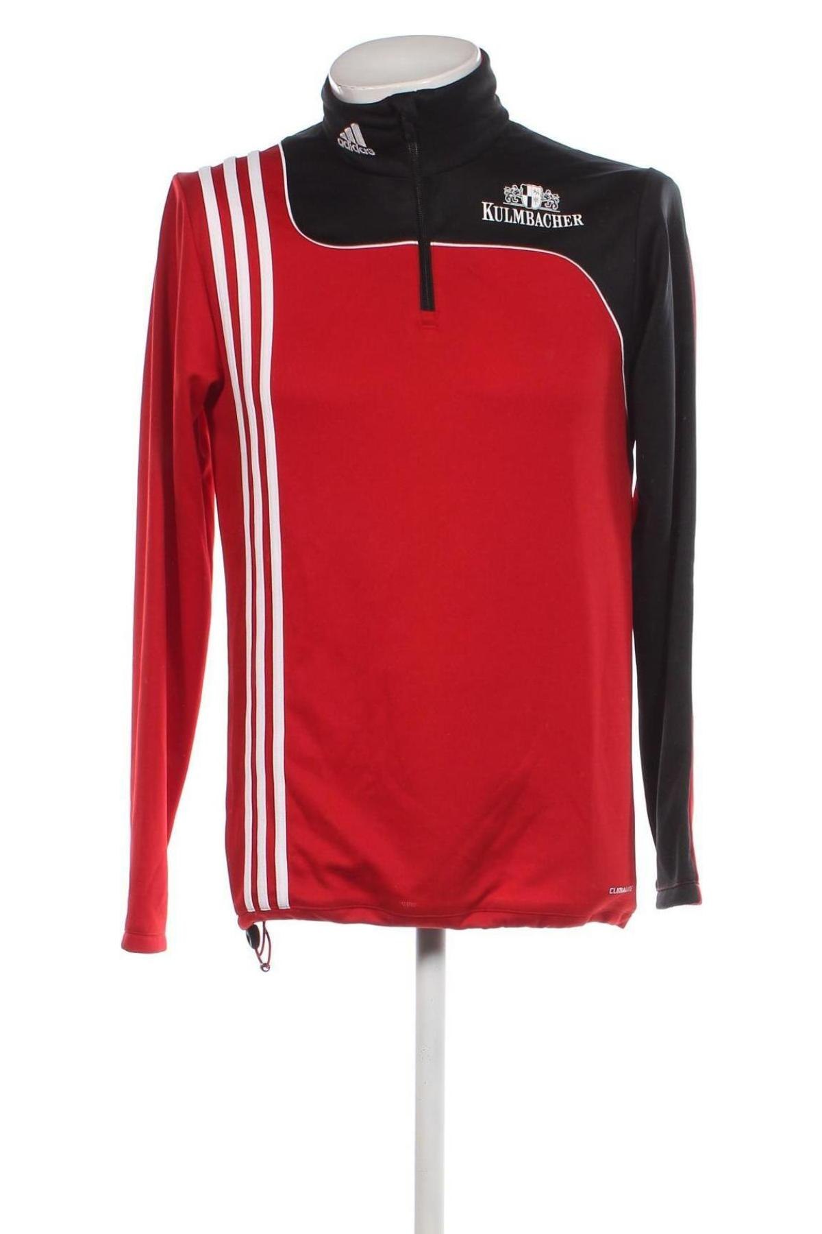 Мъжко спортно горнище Adidas, Размер S, Цвят Червен, Цена 48,00 лв.
