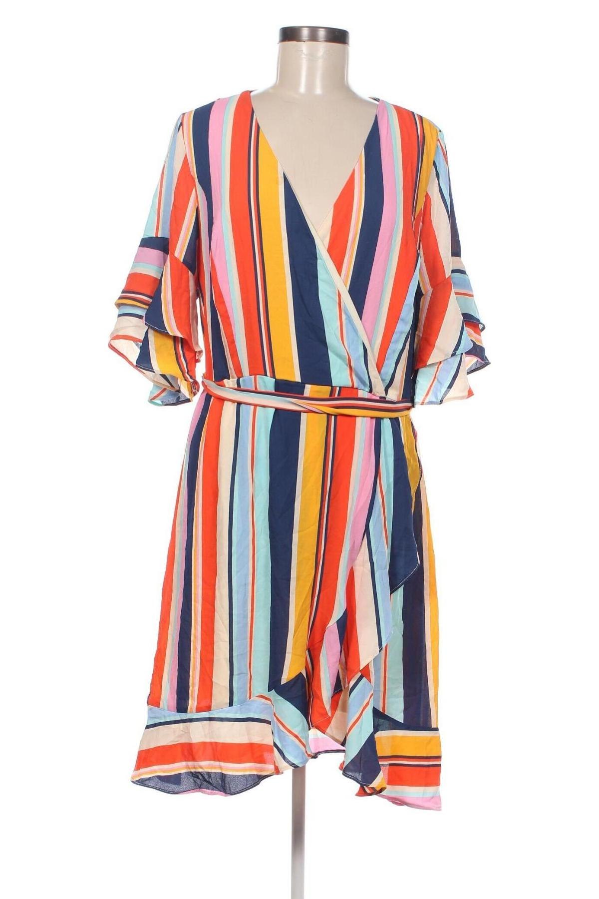 Kleid City Chic, Größe XS, Farbe Mehrfarbig, Preis 20,18 €