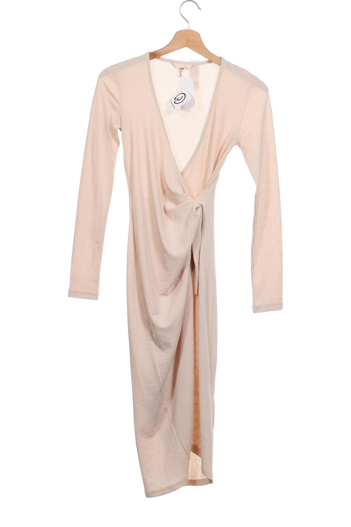 Φόρεμα H&M, Μέγεθος XS, Χρώμα  Μπέζ, Τιμή 19,68 €