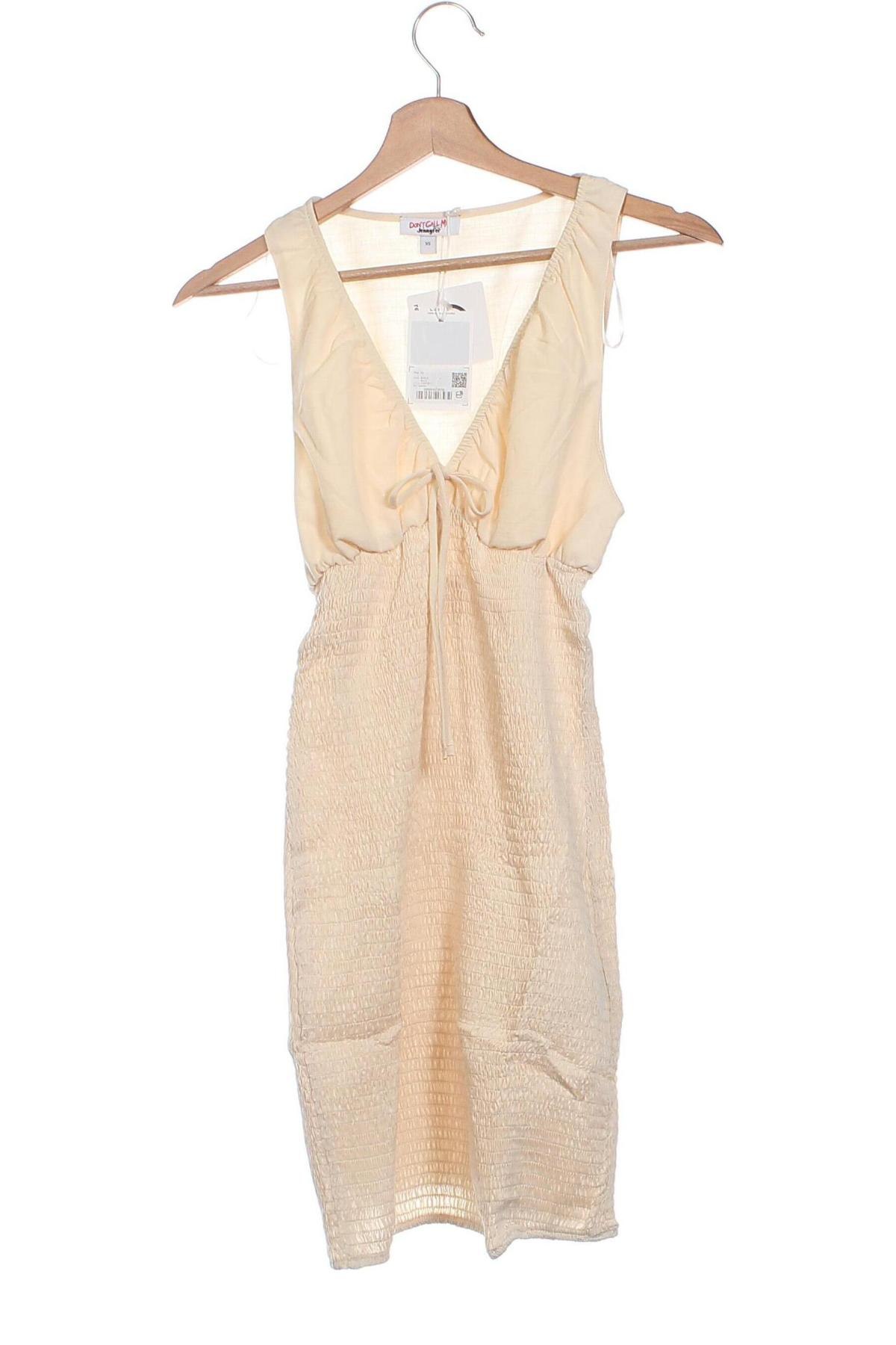 Kleid Jennyfer, Größe XS, Farbe Ecru, Preis 3,56 €