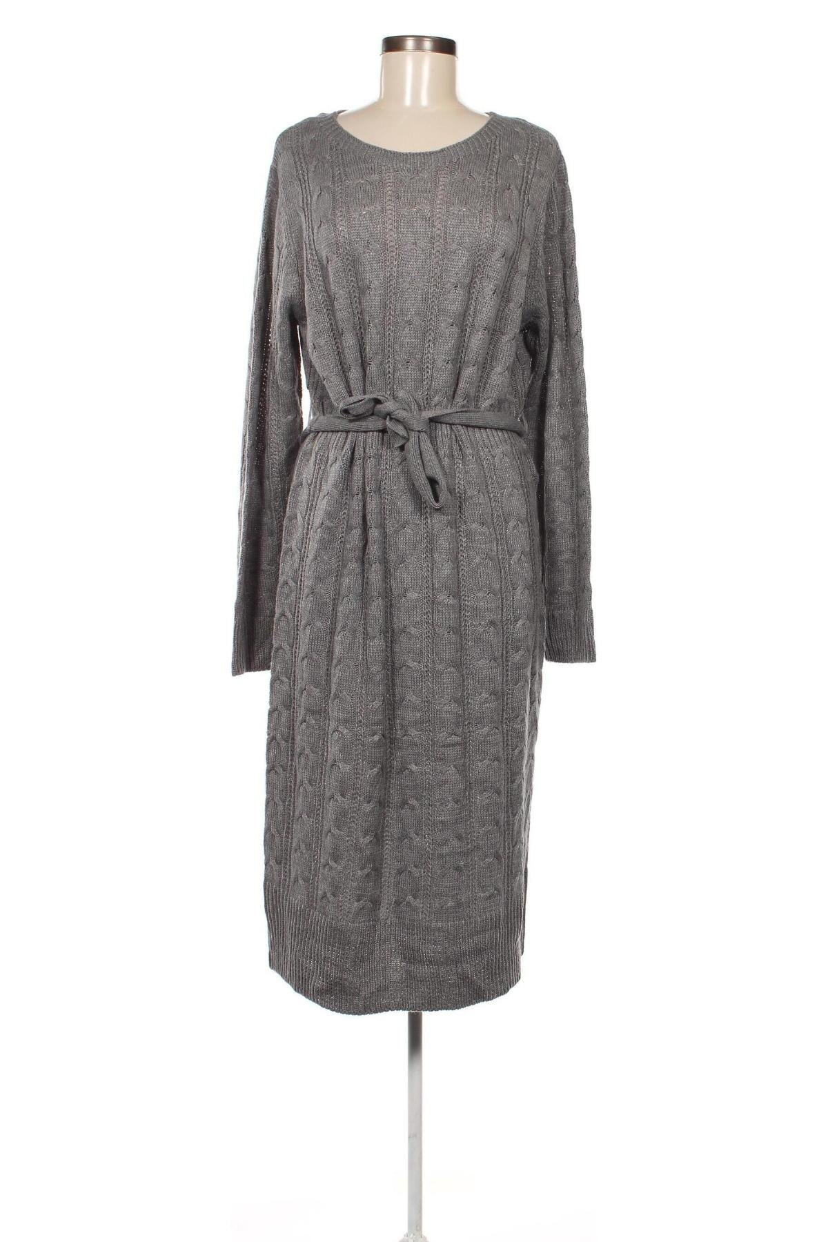 Φόρεμα Laura Torelli, Μέγεθος L, Χρώμα Γκρί, Τιμή 17,94 €