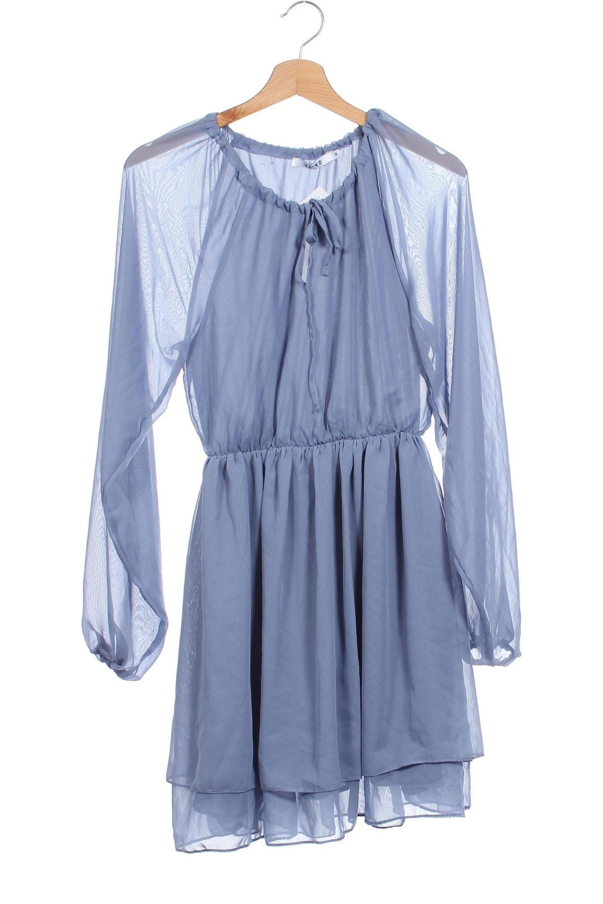 Kleid NA-KD, Größe XS, Farbe Blau, Preis 15,22 €