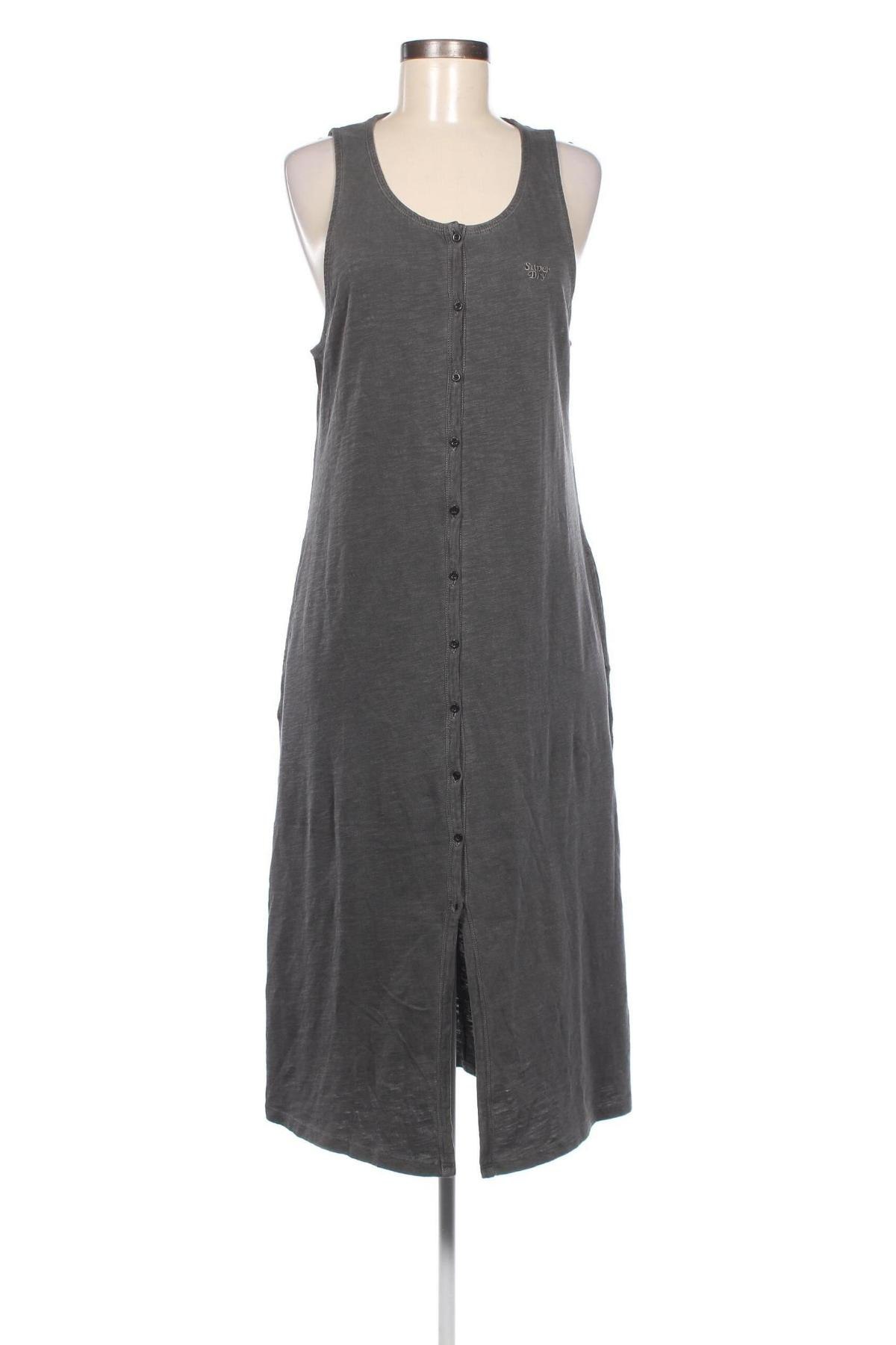 Kleid Superdry, Größe L, Farbe Grau, Preis 25,57 €