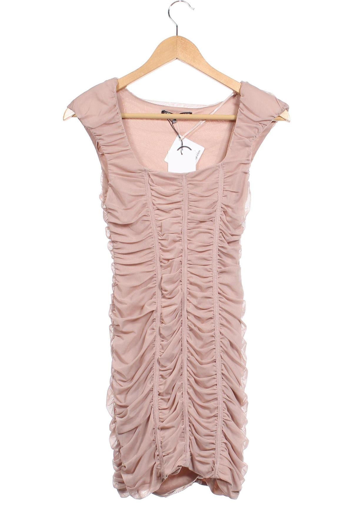 Kleid Zara, Größe XXS, Farbe Rosa, Preis 21,27 €