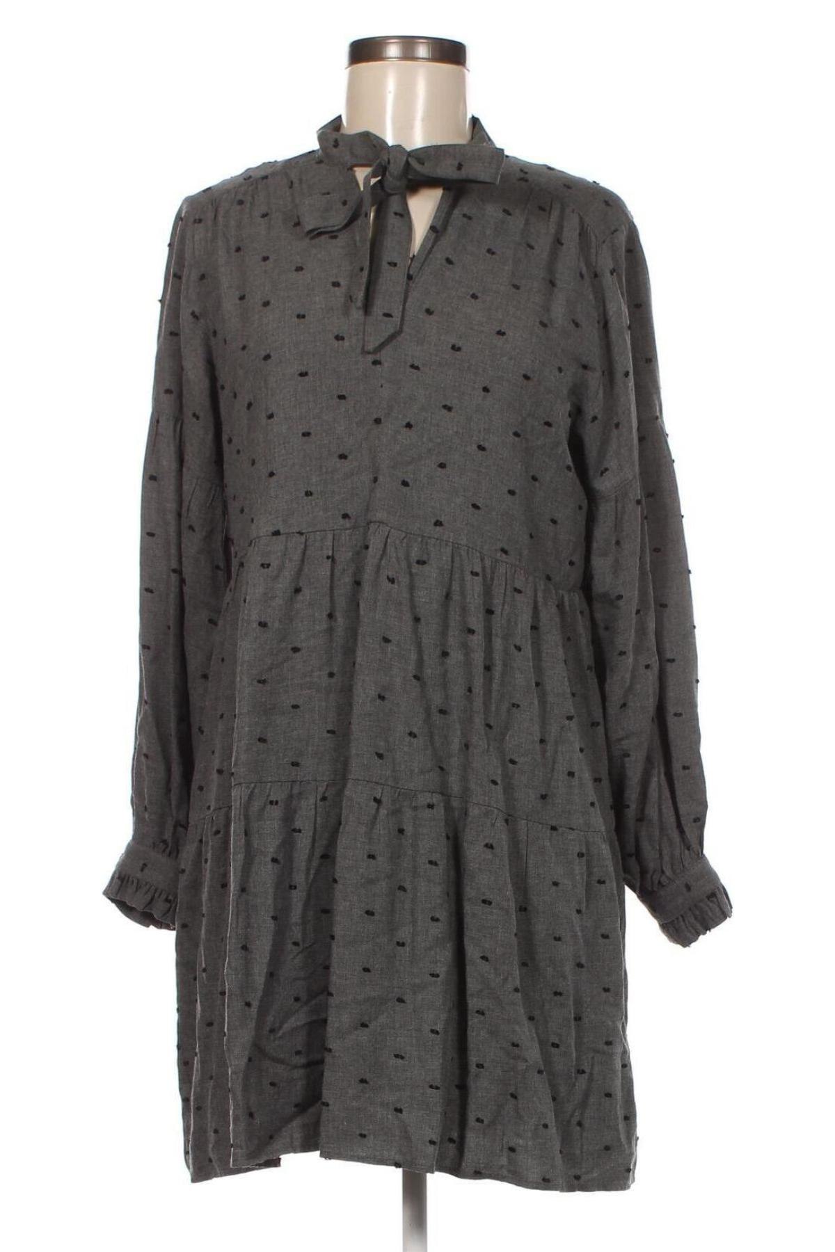 Kleid Zara, Größe S, Farbe Grau, Preis 6,22 €
