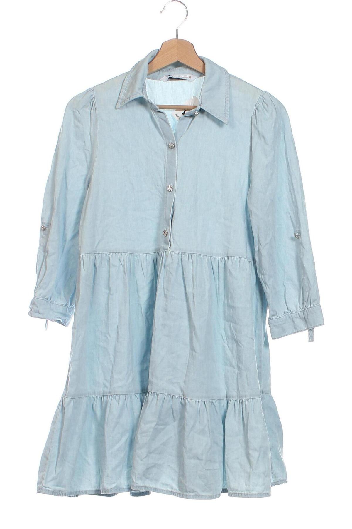 Φόρεμα Zara, Μέγεθος XS, Χρώμα Μπλέ, Τιμή 13,84 €