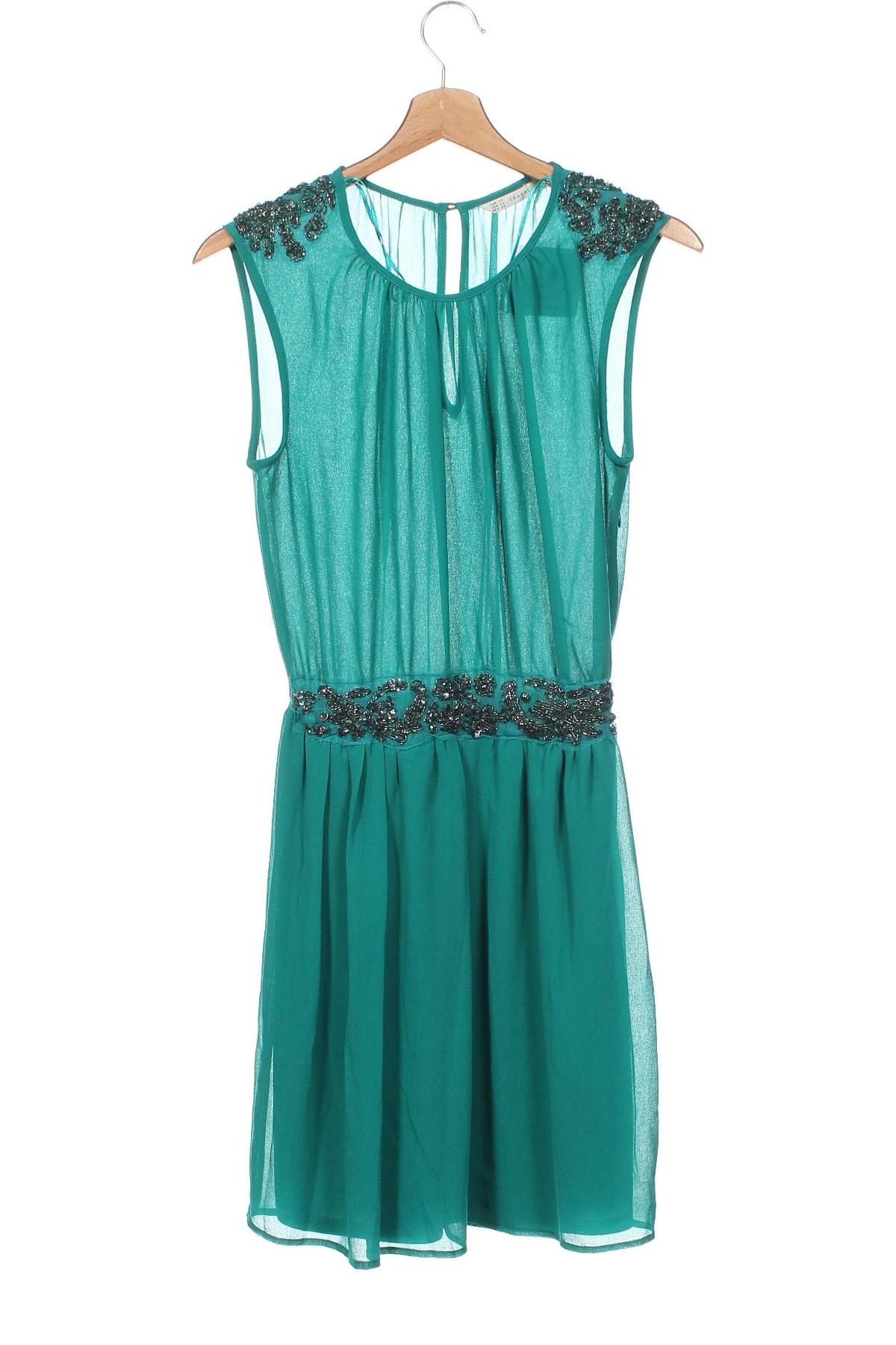 Φόρεμα Zara Trafaluc, Μέγεθος XS, Χρώμα Πράσινο, Τιμή 14,00 €