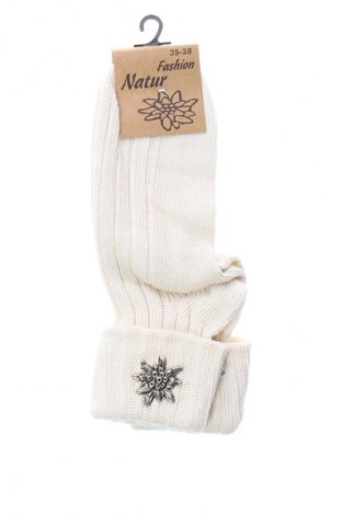 Socken Unbranded, Größe S, Farbe Ecru, Preis 6,00 €
